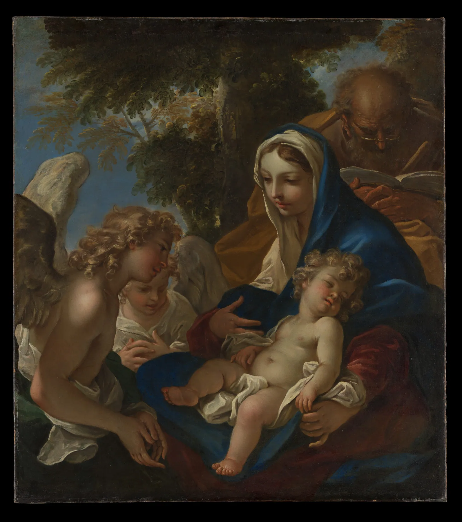 La Sagrada Familia con ángeles, de Sebastiano Ricci