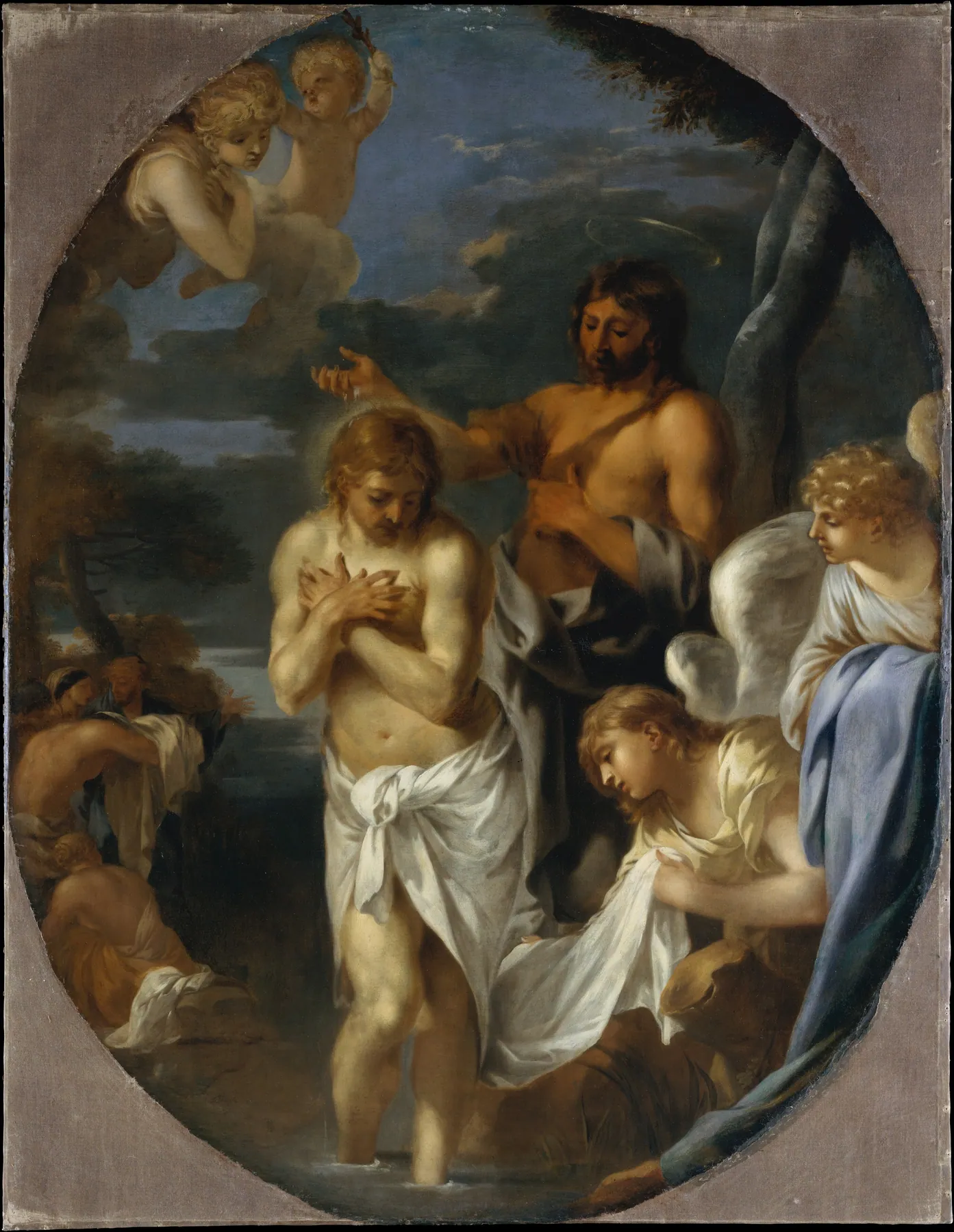 El bautismo de Cristo, de Sébastien Bourdon