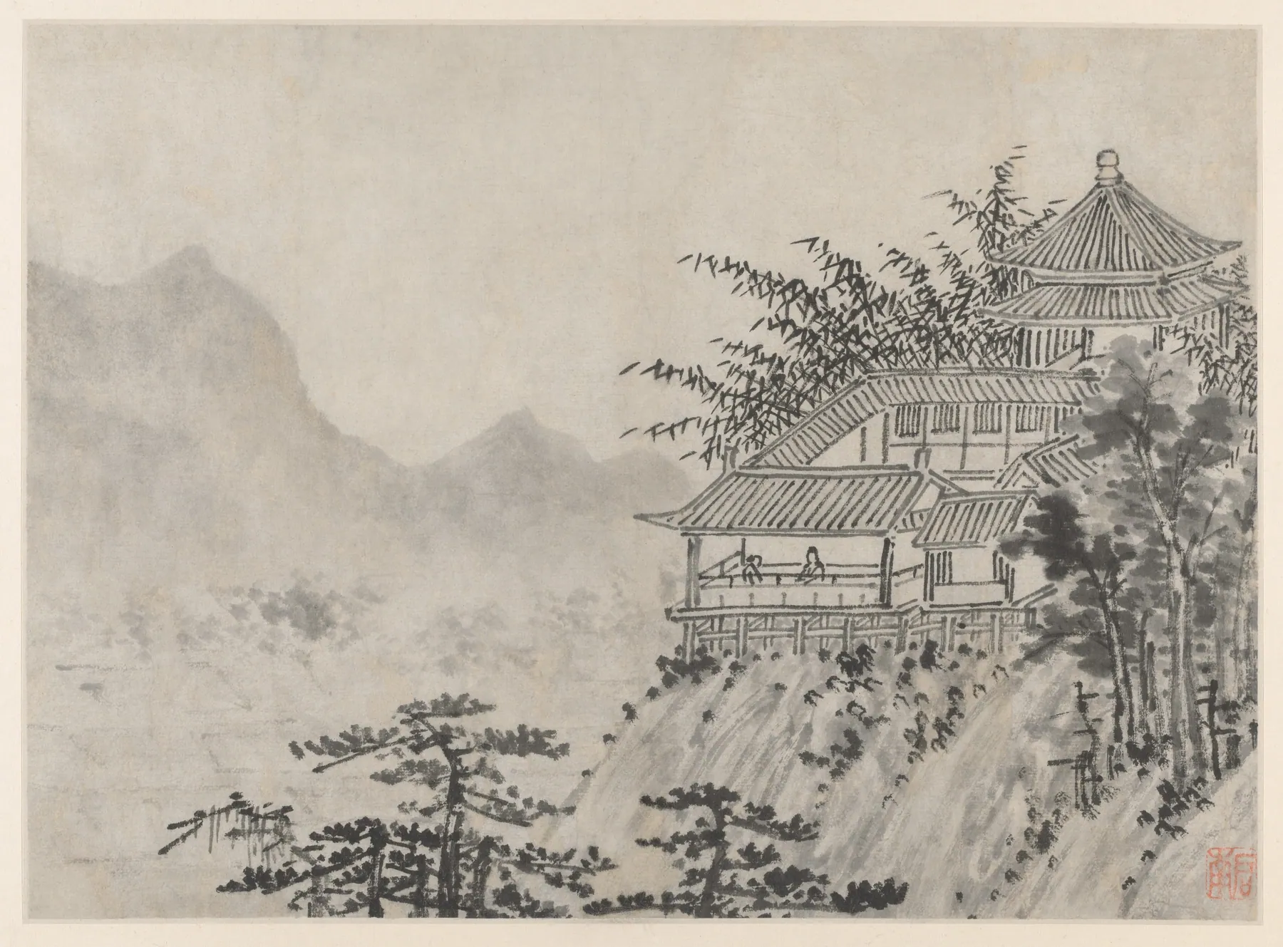 Las mil hectáreas de nubes, de Doce vistas de la colina del Tigre, Suzhou, de Shen Zhou