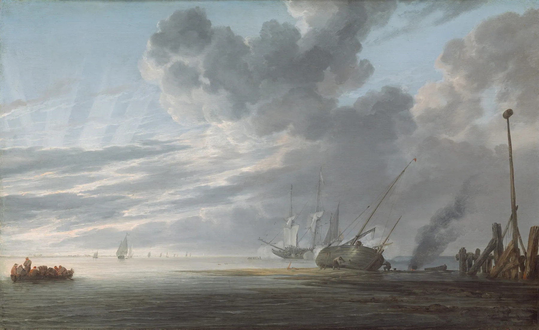 Estuario al final del día, de Simon de Vlieger