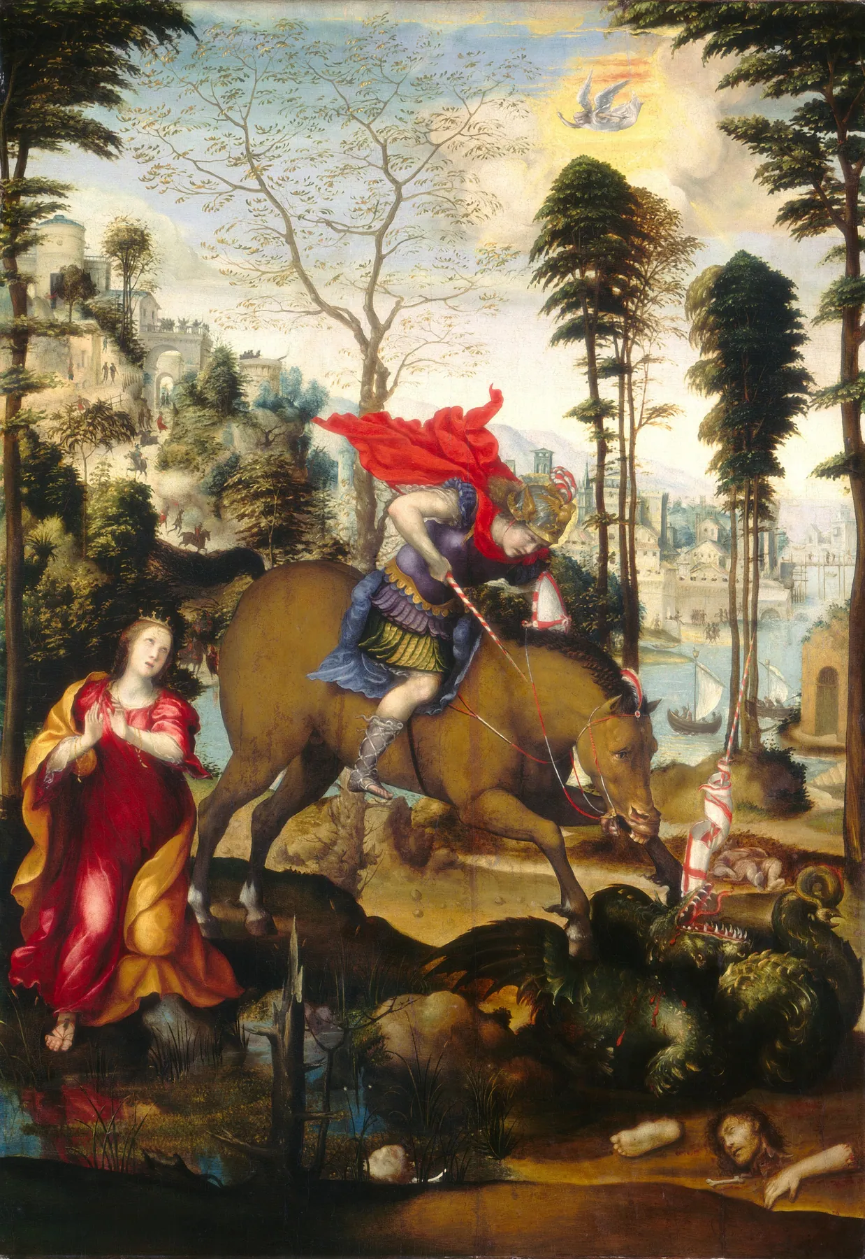 San Jorge y el dragón, de Sodoma