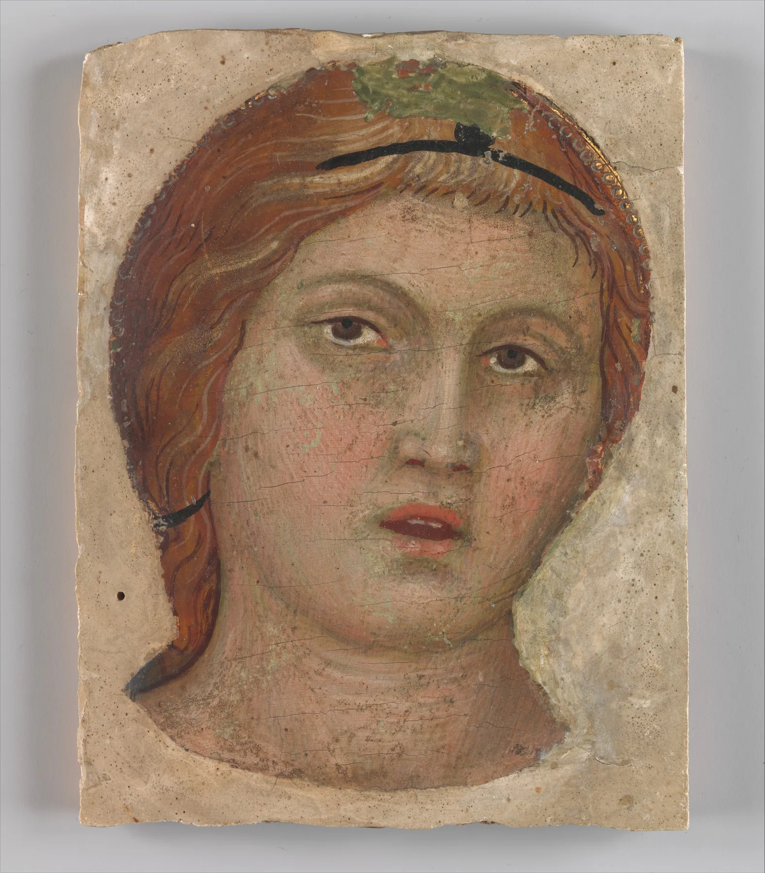 Cabeza de ángel de frente, de Taddeo di Bartolo