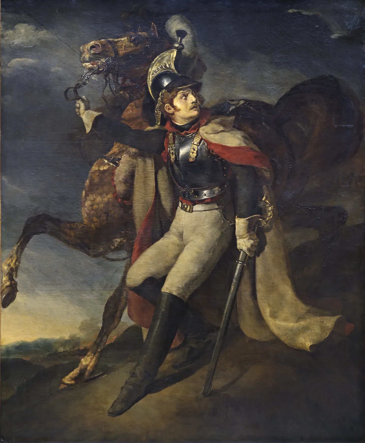 El coracero herido que abandona la línea de frente, de Théodore Géricault