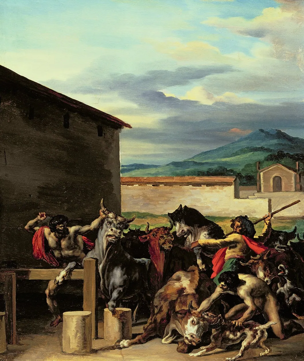 El mercado de ganado, de Théodore Géricault