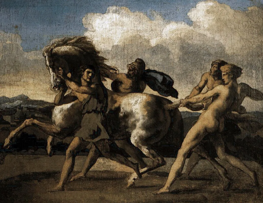 La captura del caballo salvaje, de Théodore Géricault