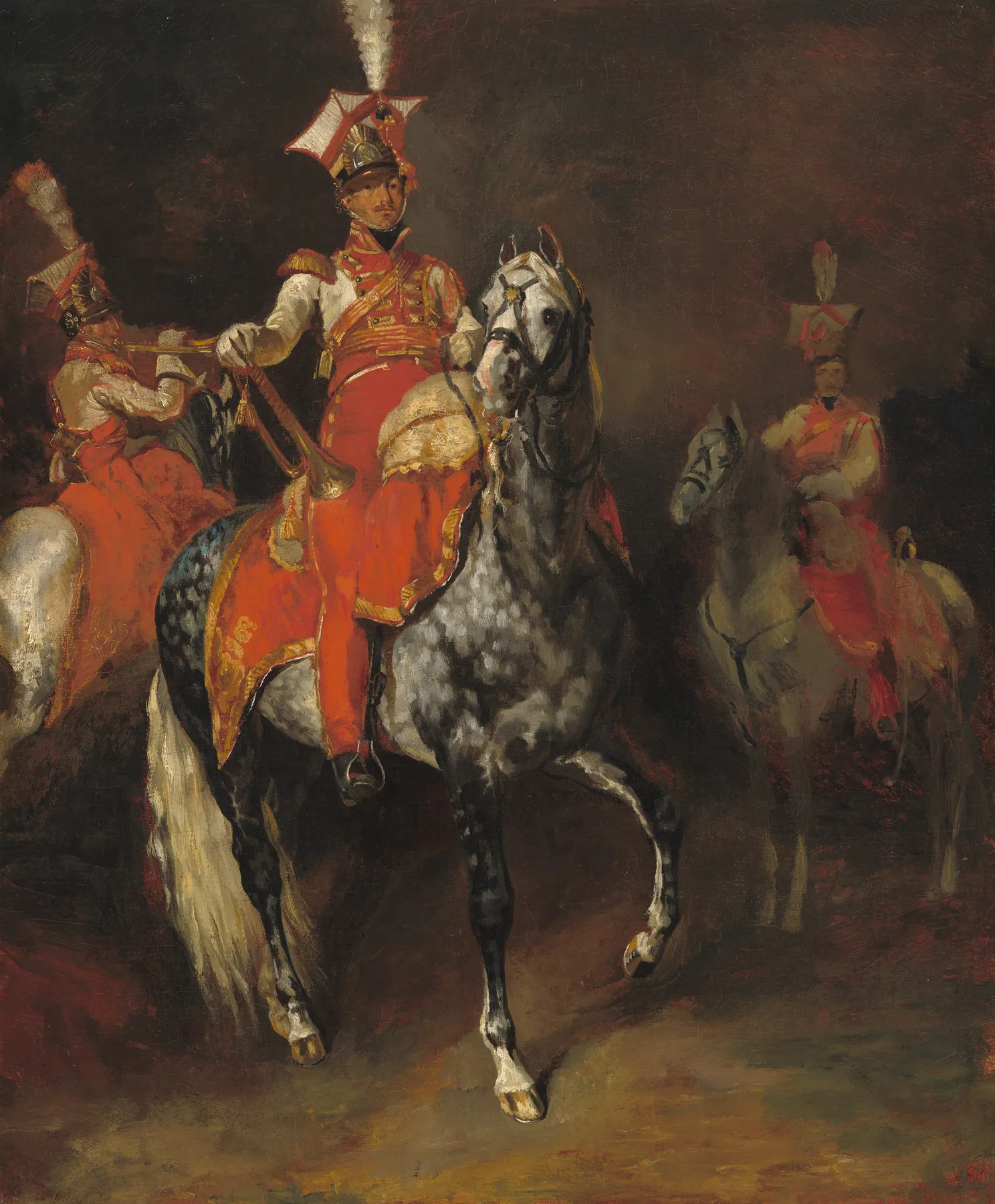Trompetistas montados de la Guardia Imperial de Napoleón, de Théodore Géricault