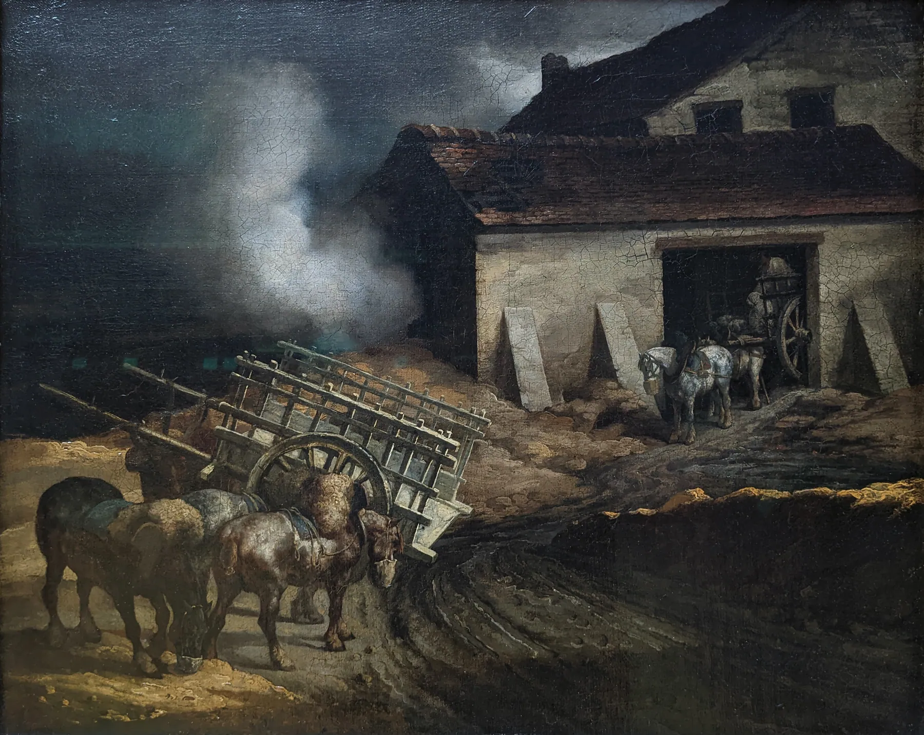 Yesería o Paisaje con hornos de cal, de Théodore Géricault