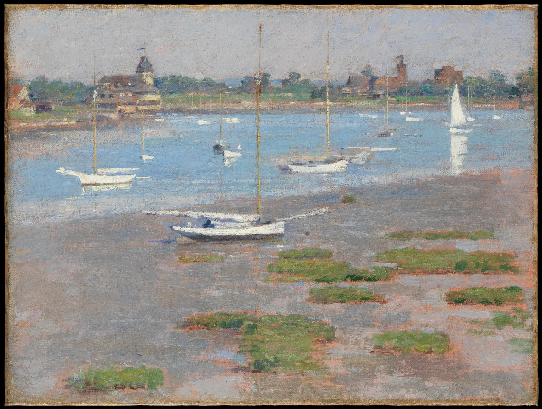 Marea baja, Riverside Yacht Club, de Theodore Robinson