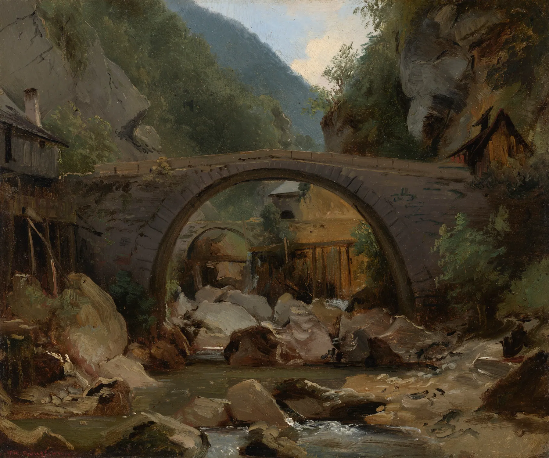 Arroyo de montaña en Auvernia, de Théodore Rousseau