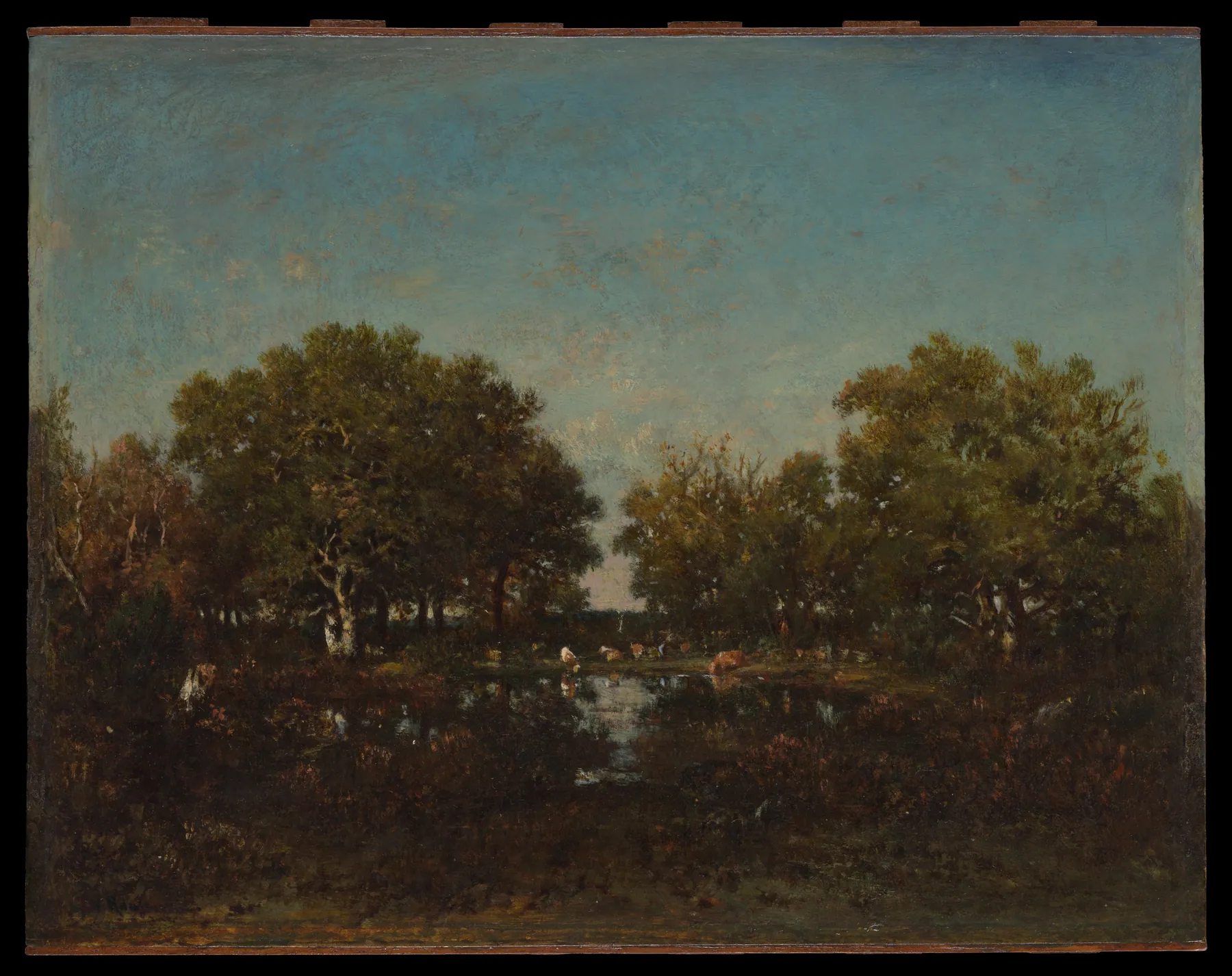 El estanque (recuerdo del bosque de Chambord), de Théodore Rousseau