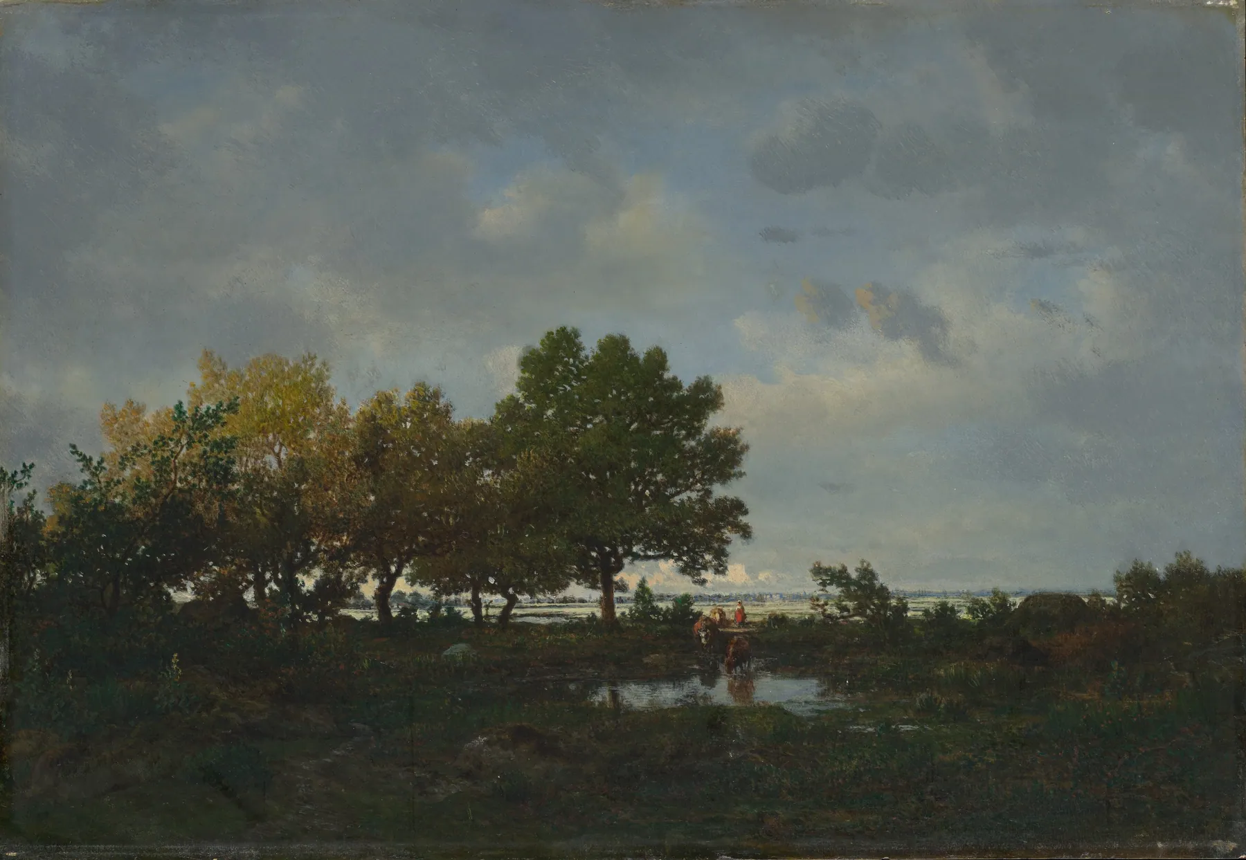 La charca (La Mare), de Théodore Rousseau