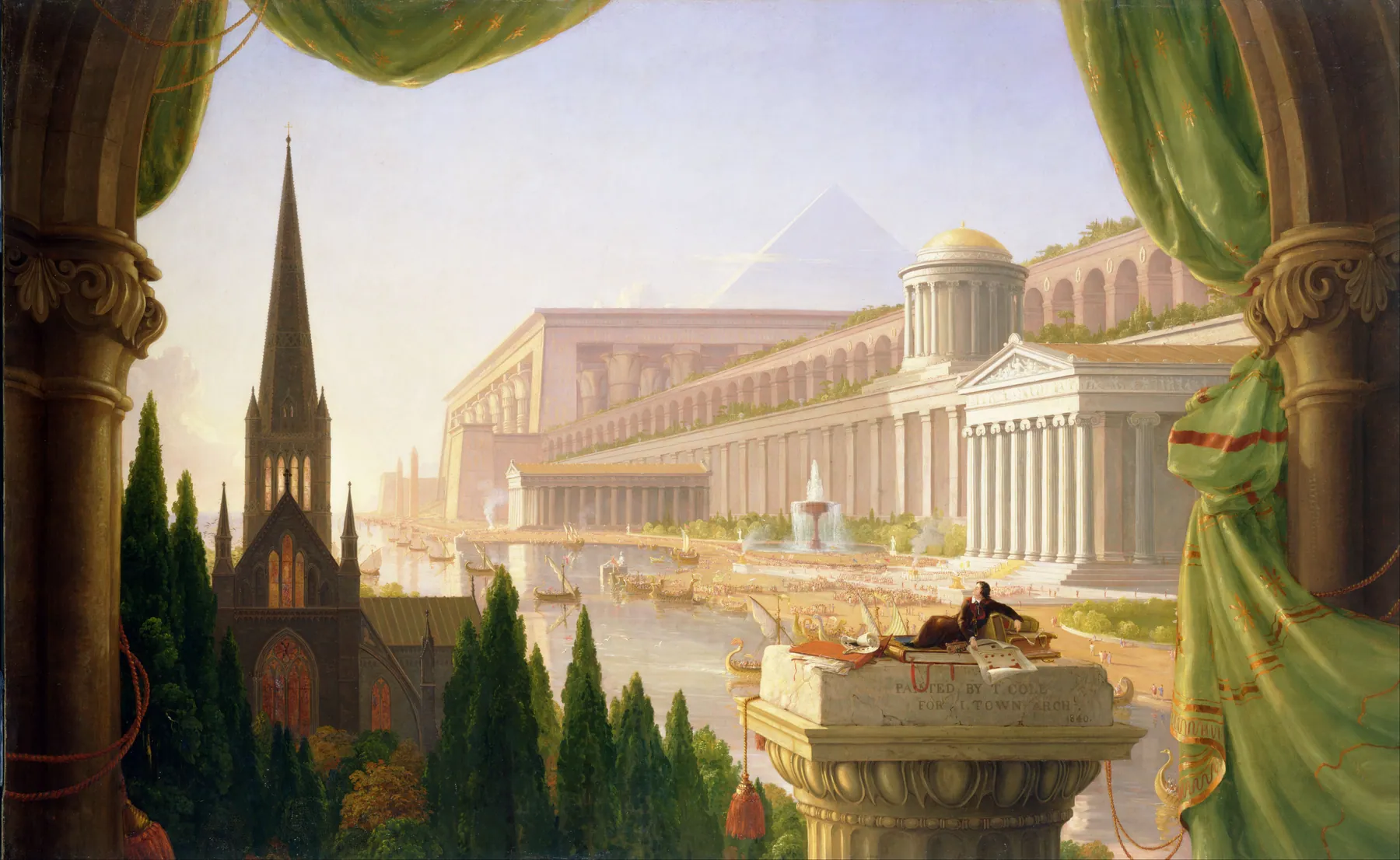 El arquitecto durmiendo, de Thomas Cole