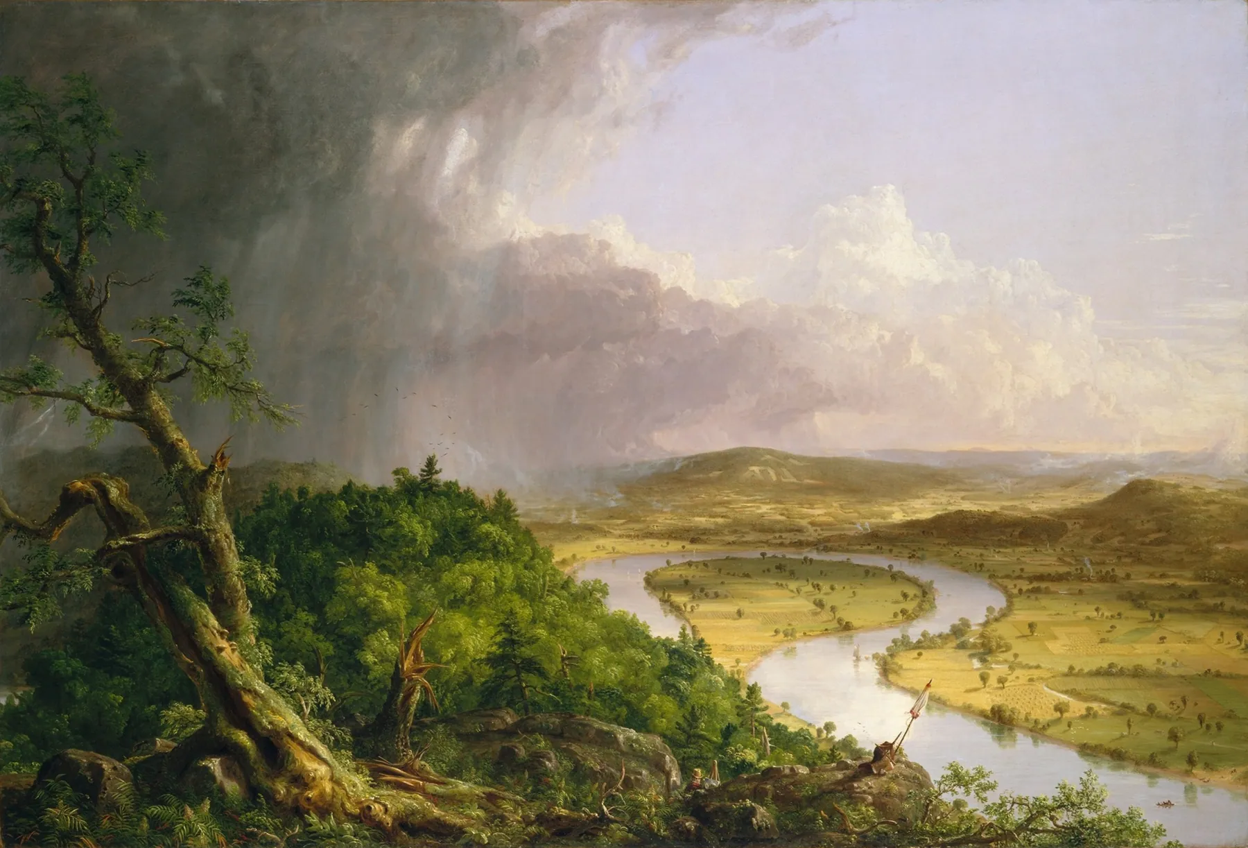 Río de Connecticut (Estudio), de Thomas Cole