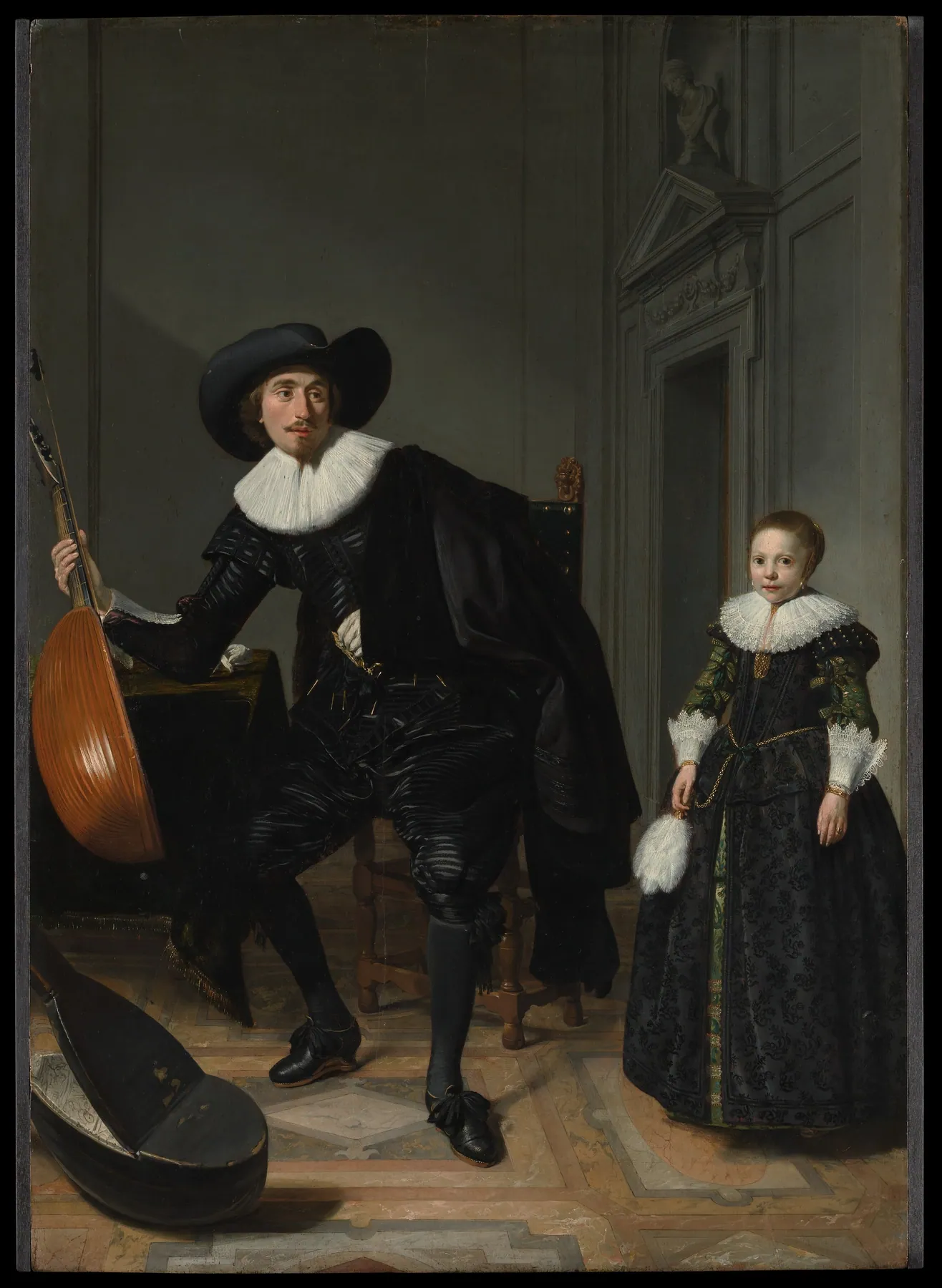 Un músico y su hija, de Thomas de Keyser