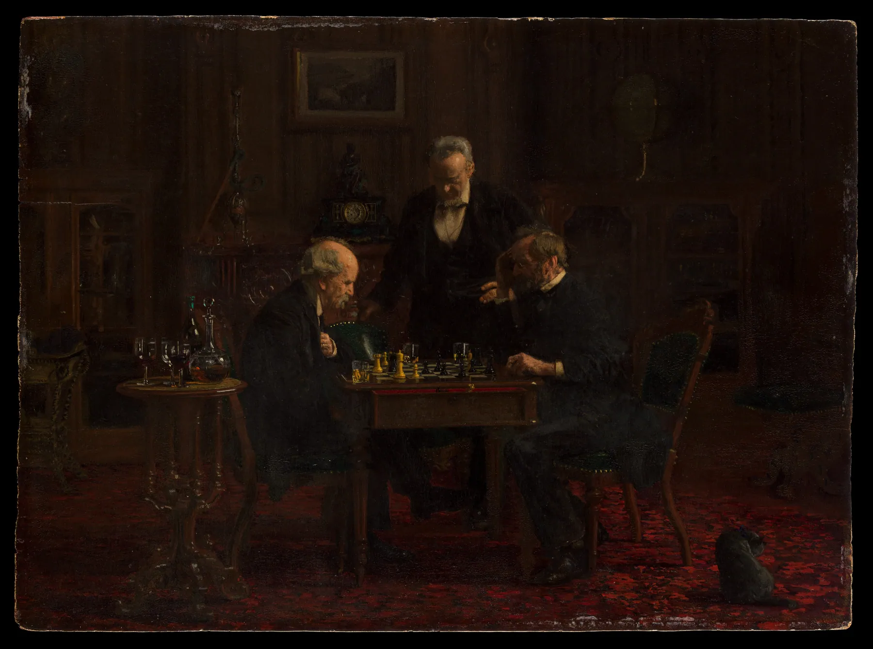 Los jugadores de ajedrez, de Thomas Eakins