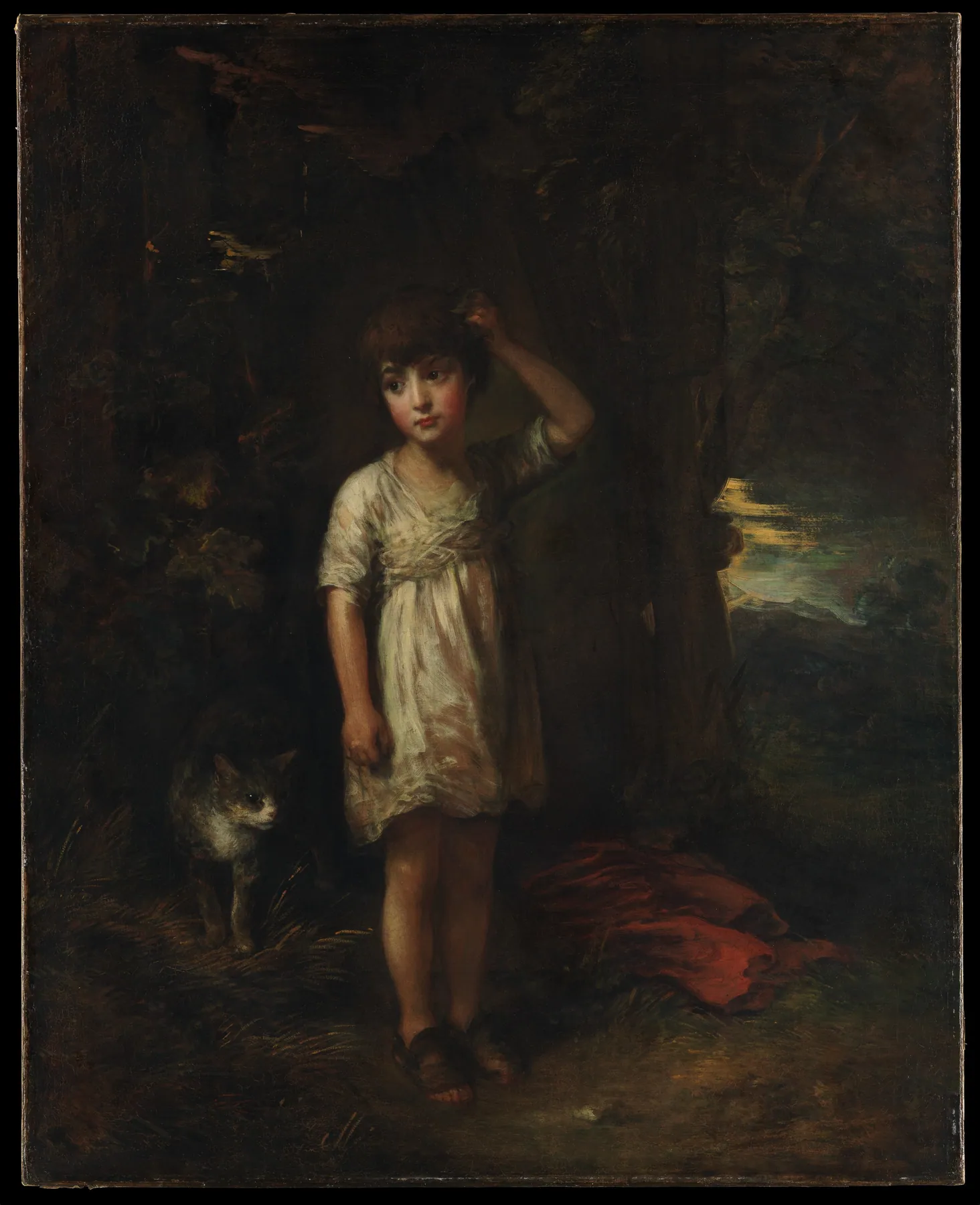 Niño con un gato - Mañana, de Thomas Gainsborough