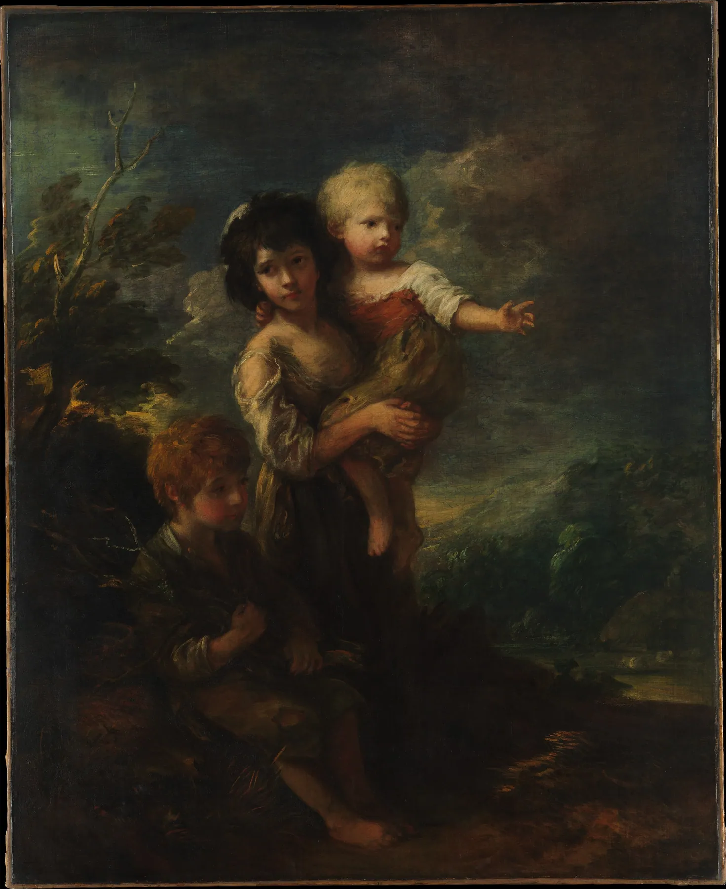 Niños de la cabaña (Los recolectores de leña), de Thomas Gainsborough