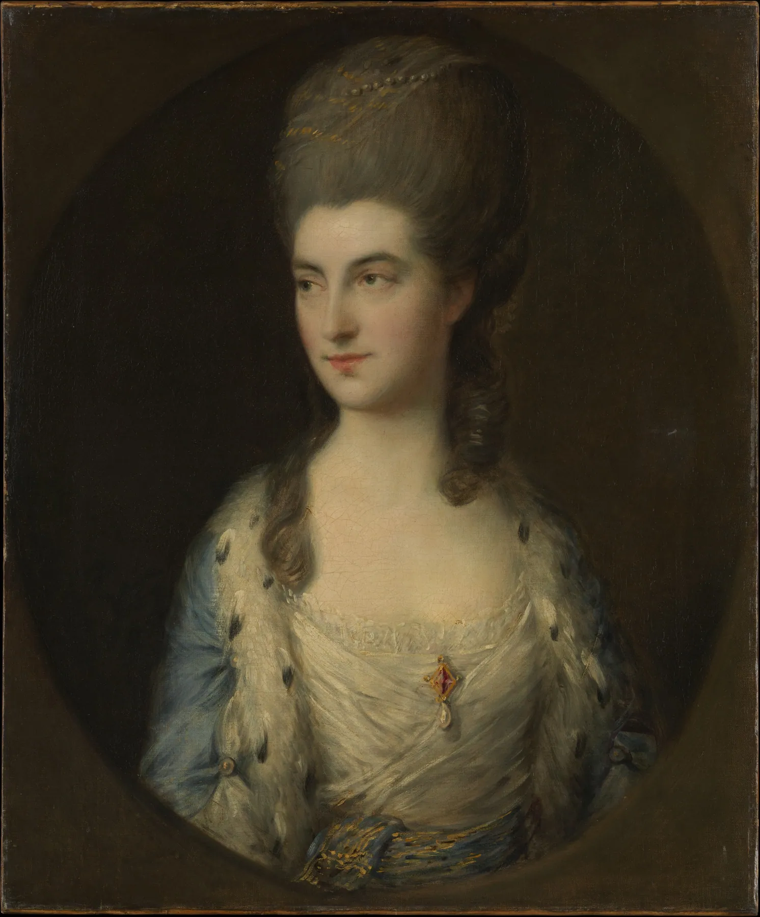 Retrato de una joven, llamada Miss Sparrow, de Thomas Gainsborough