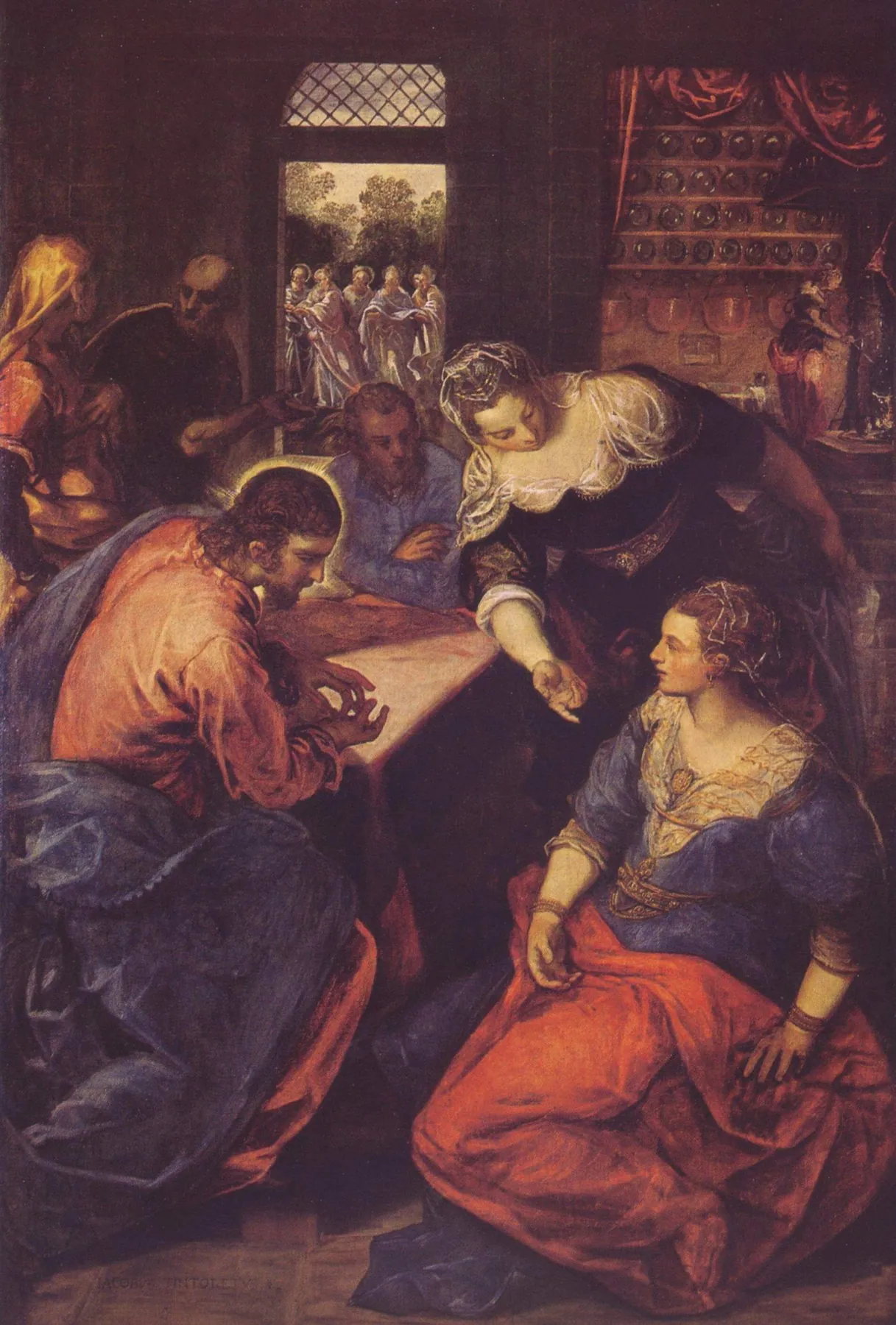 Cristo en casa de Marta y María, de Tintoretto
