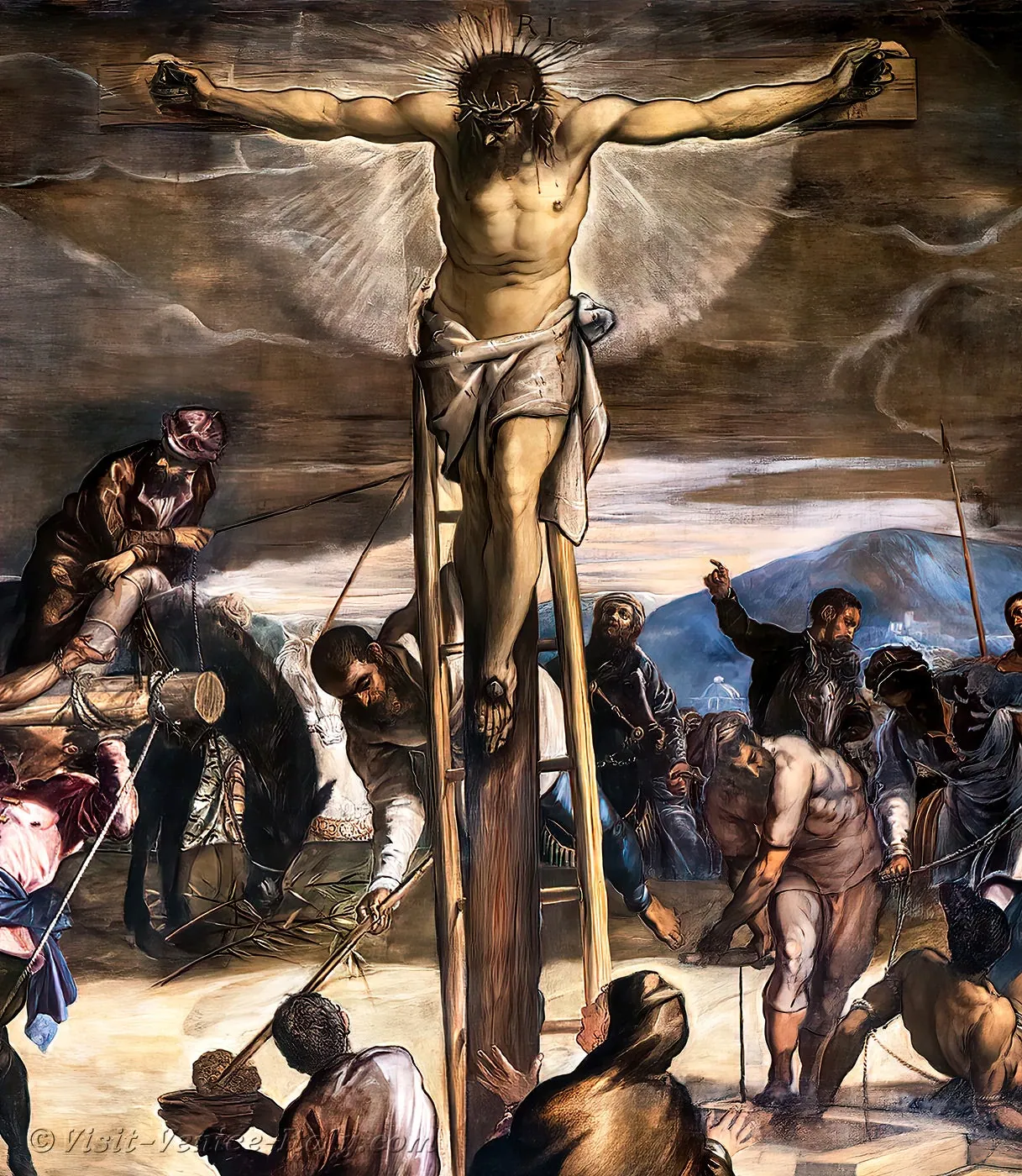 Crucifixión de la Escuela de San Rocco, de Tintoretto