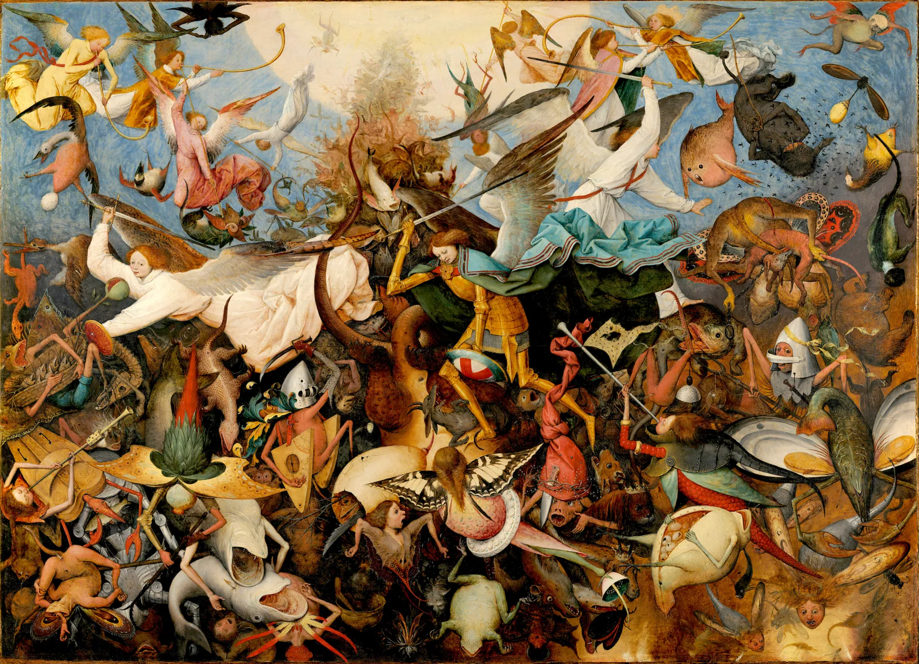 La caída de los ángeles rebeldes, de Tintoretto