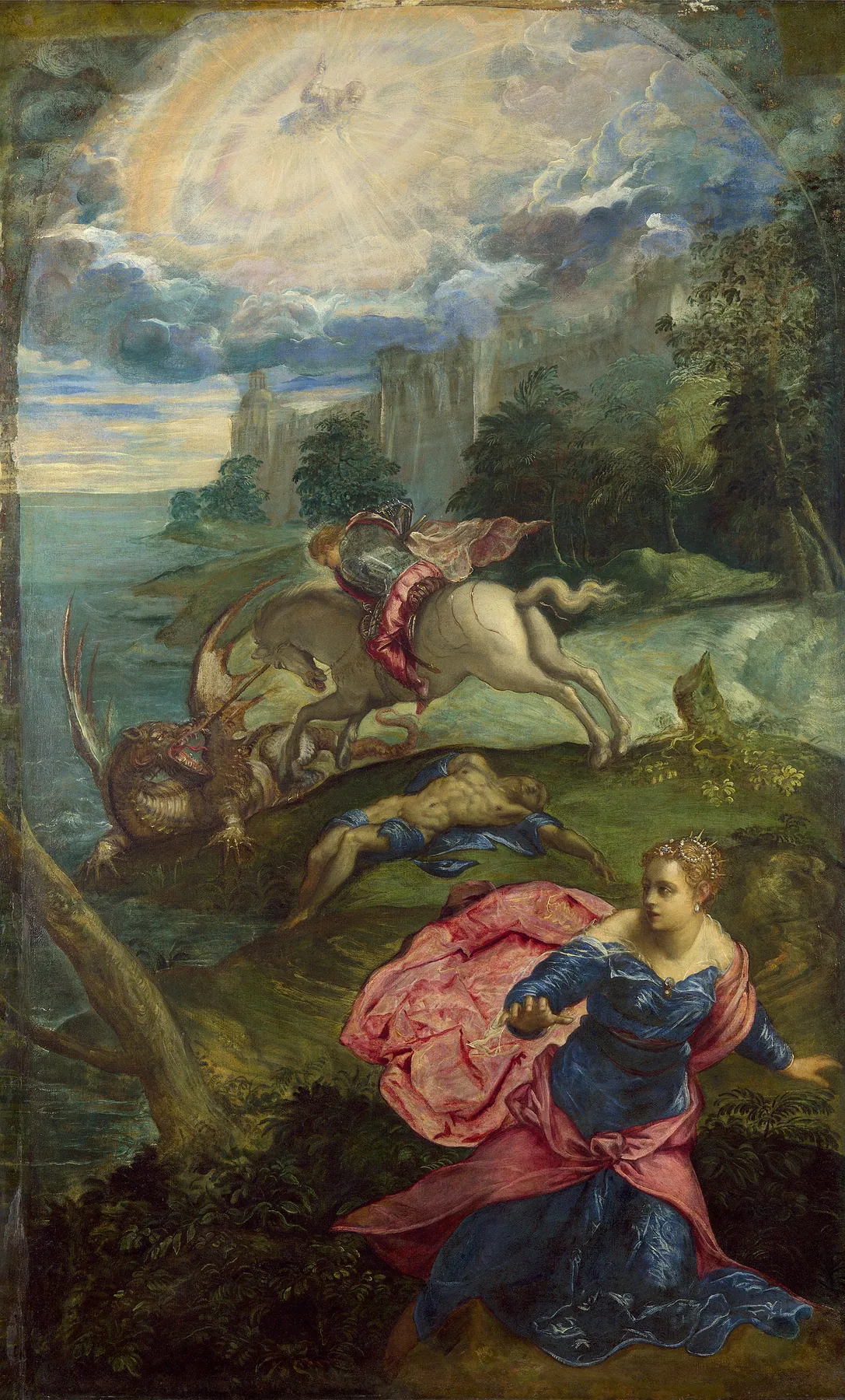 San Jorge y el dragón, de Tintoretto