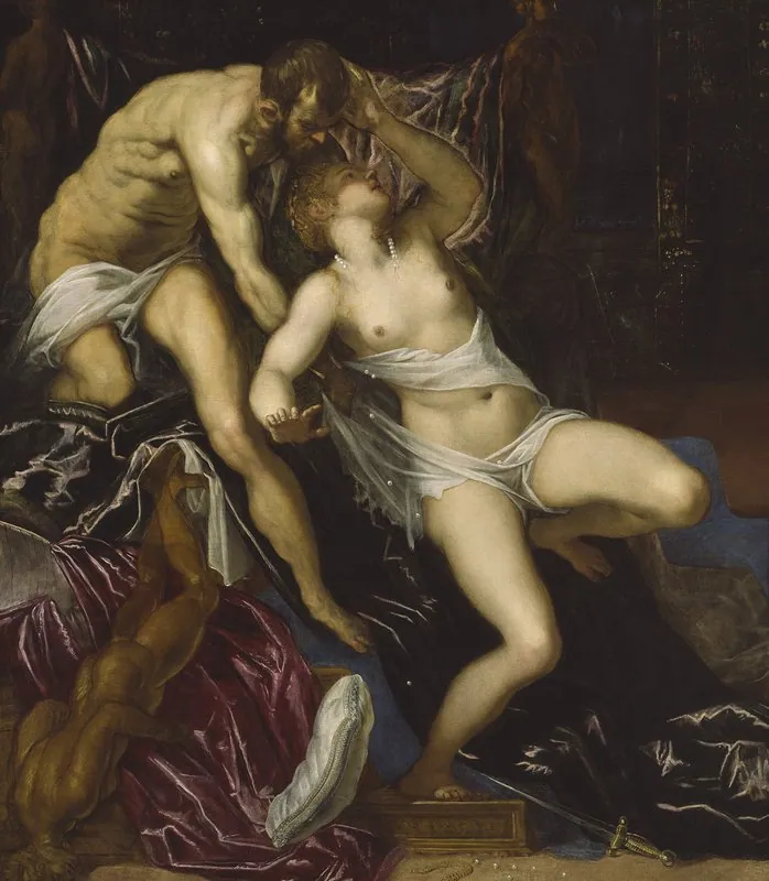 Tarquino y Lucrecia, de Tintoretto