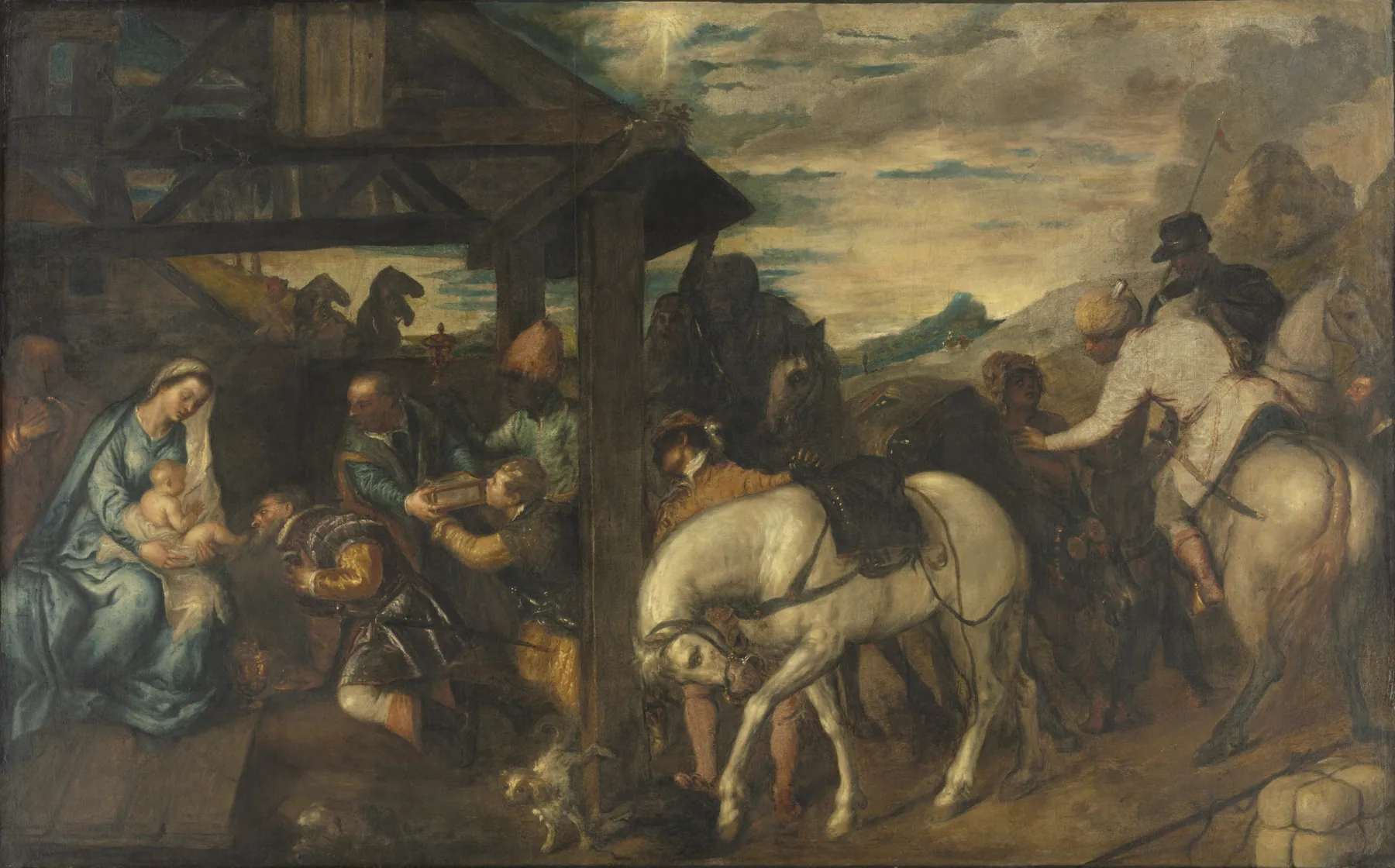 Adoración de los Reyes Magos, de Tiziano Vecellio