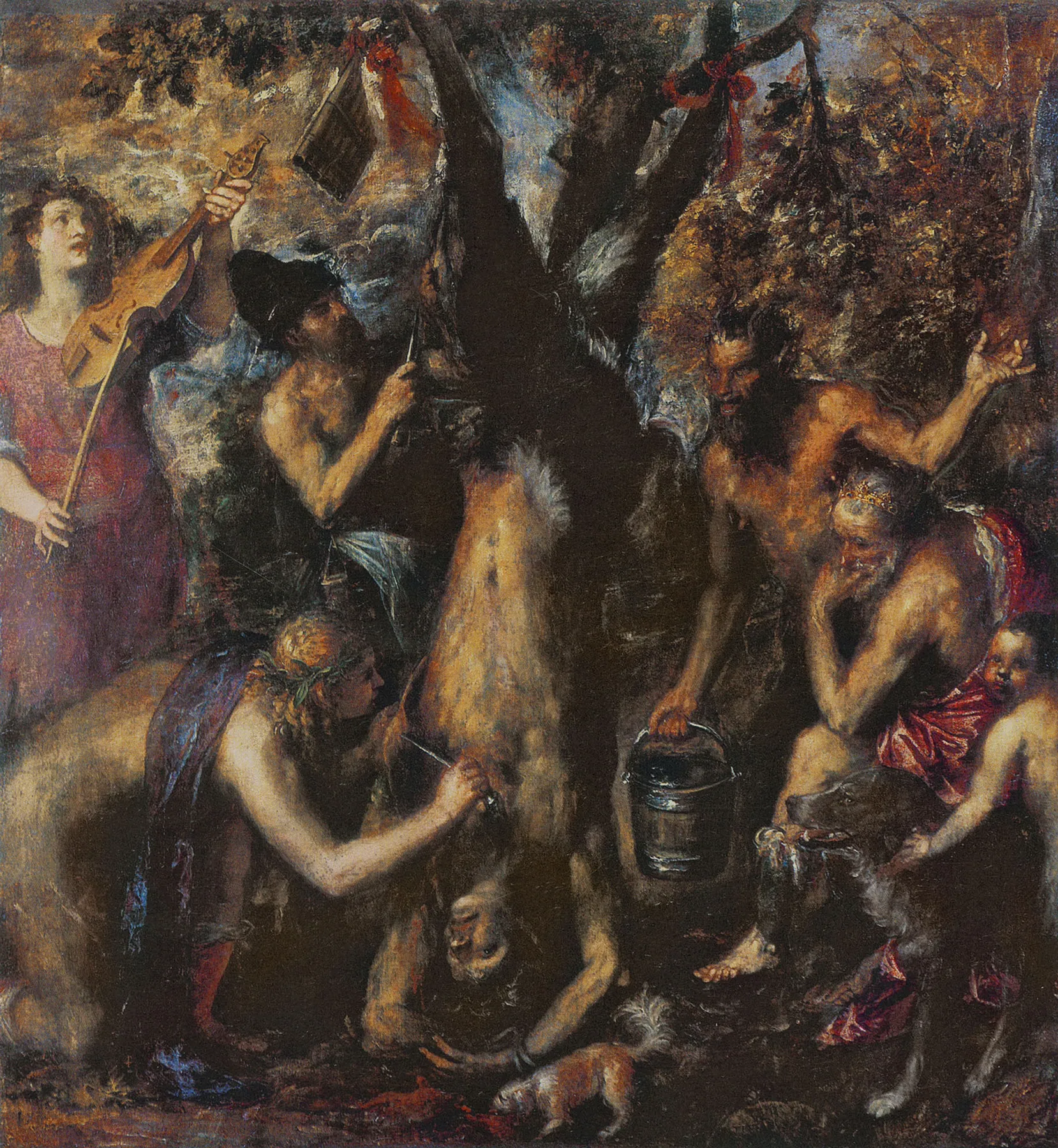 Apolo y Marsias, de Tiziano Vecellio