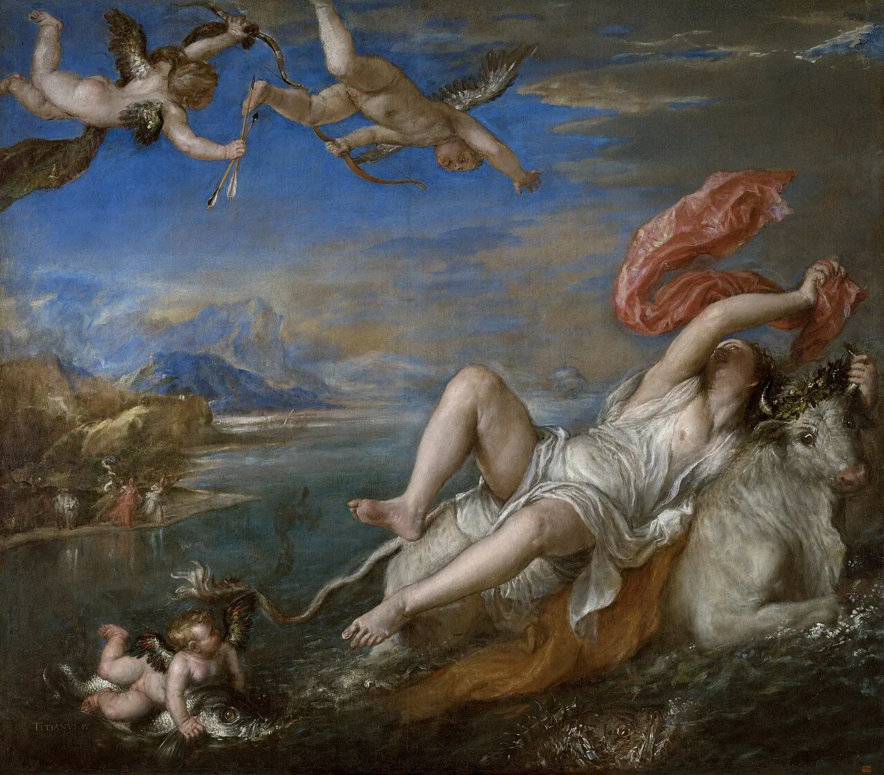 El rapto de Europa, de Tiziano Vecellio