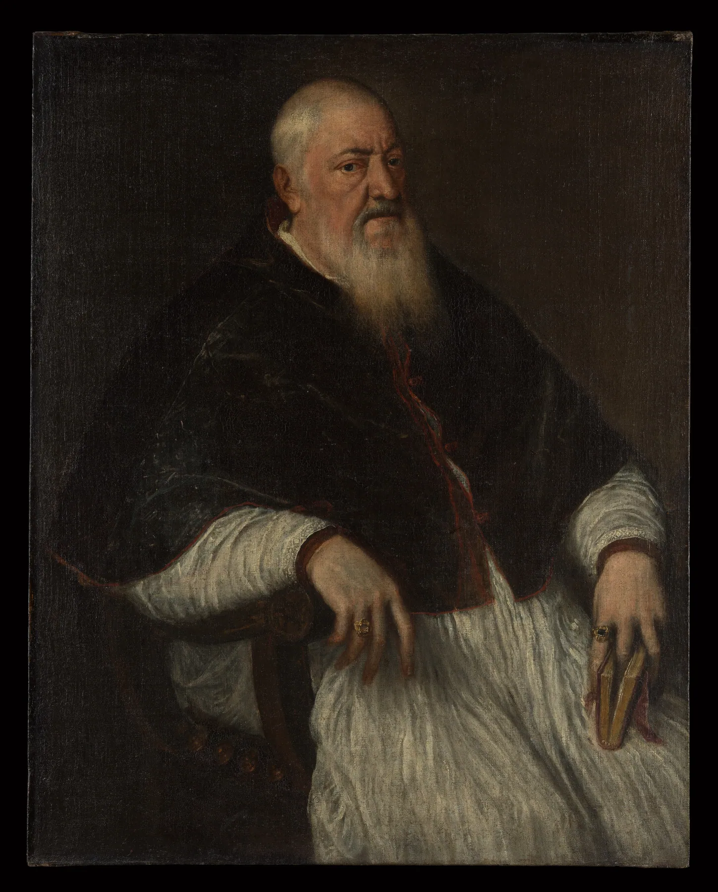 Filippo Archinto (c. 1500–1558), arzobispo de Milán, de Tiziano Vecellio