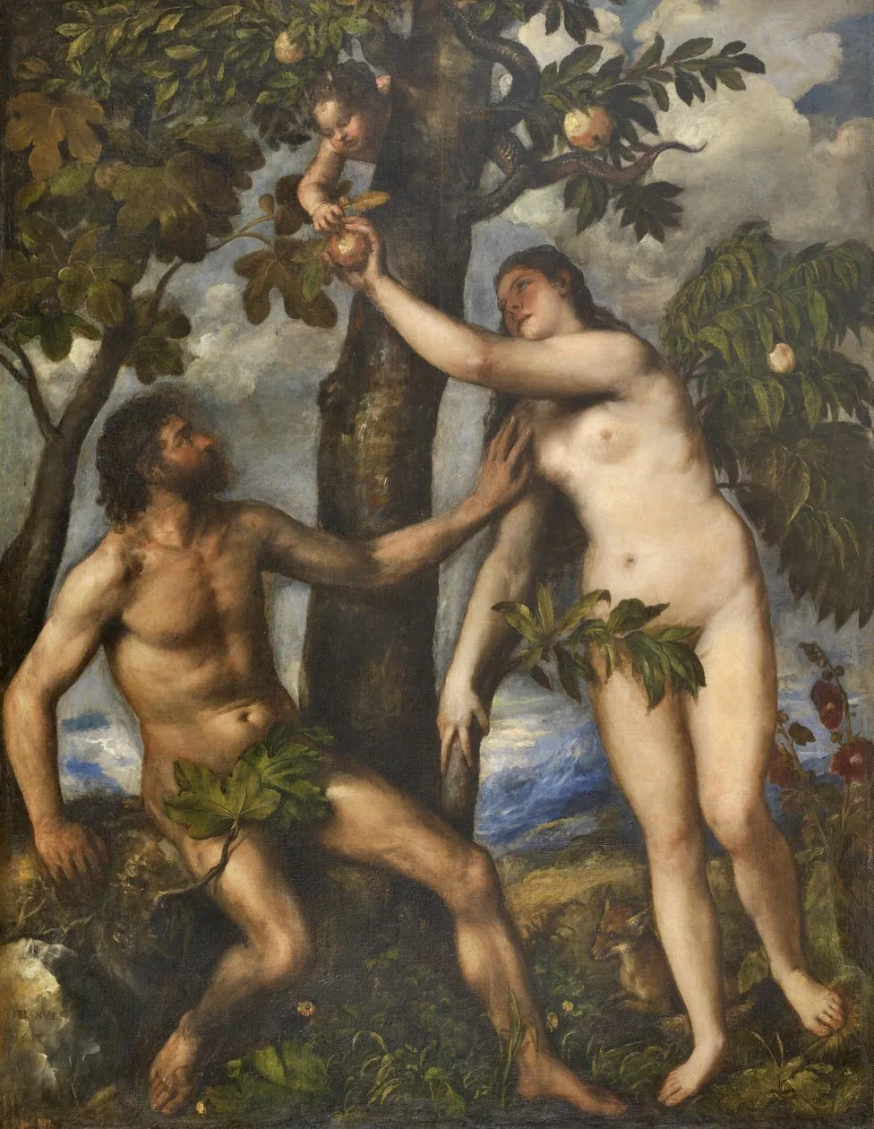 La caída del hombre, de Tiziano Vecellio