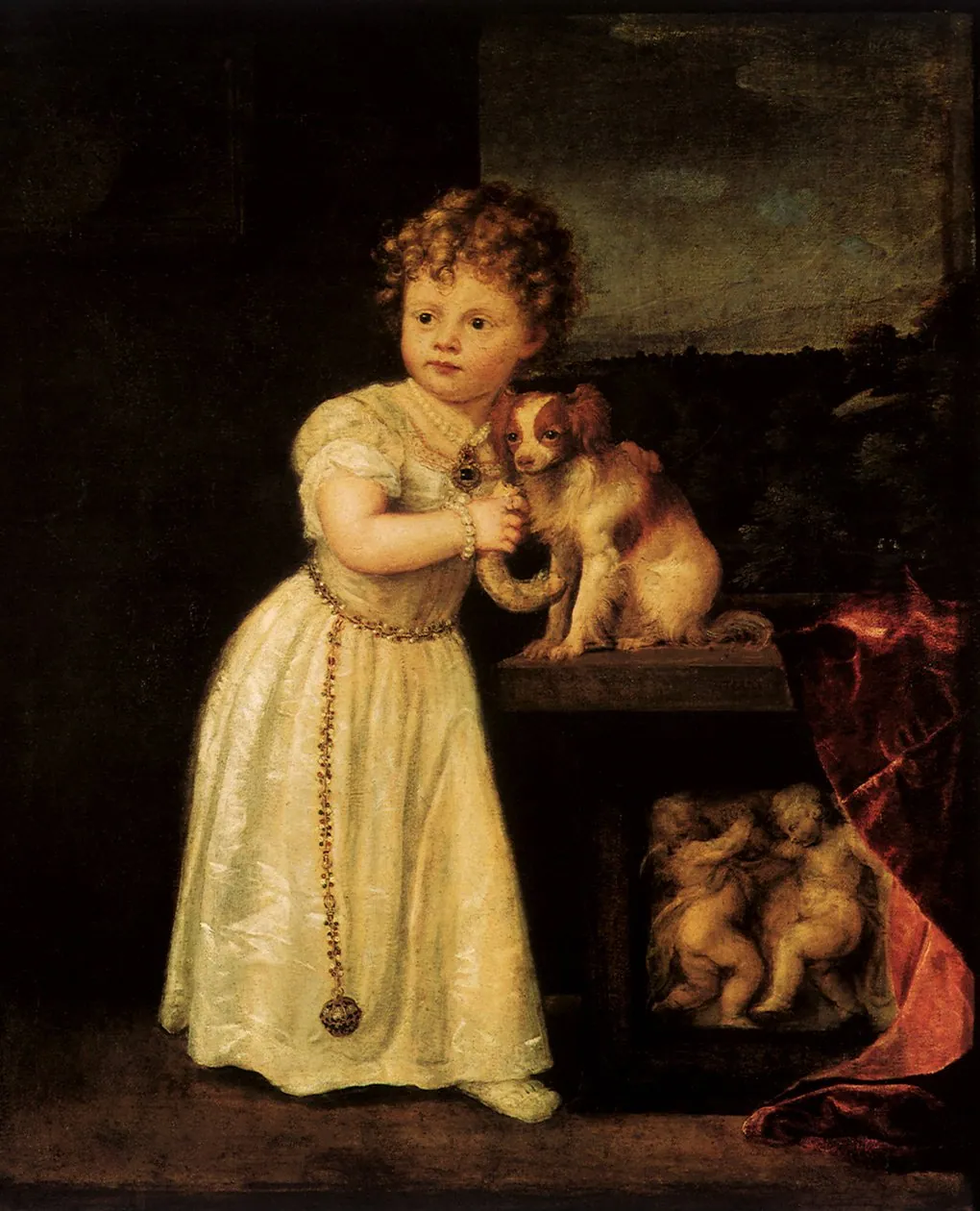 Retrato de clarisa, de Tiziano Vecellio