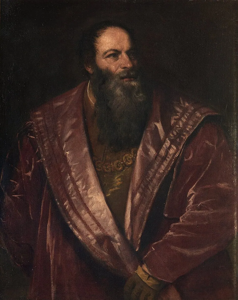 Retrato de Pietro Aretino, de Tiziano Vecellio
