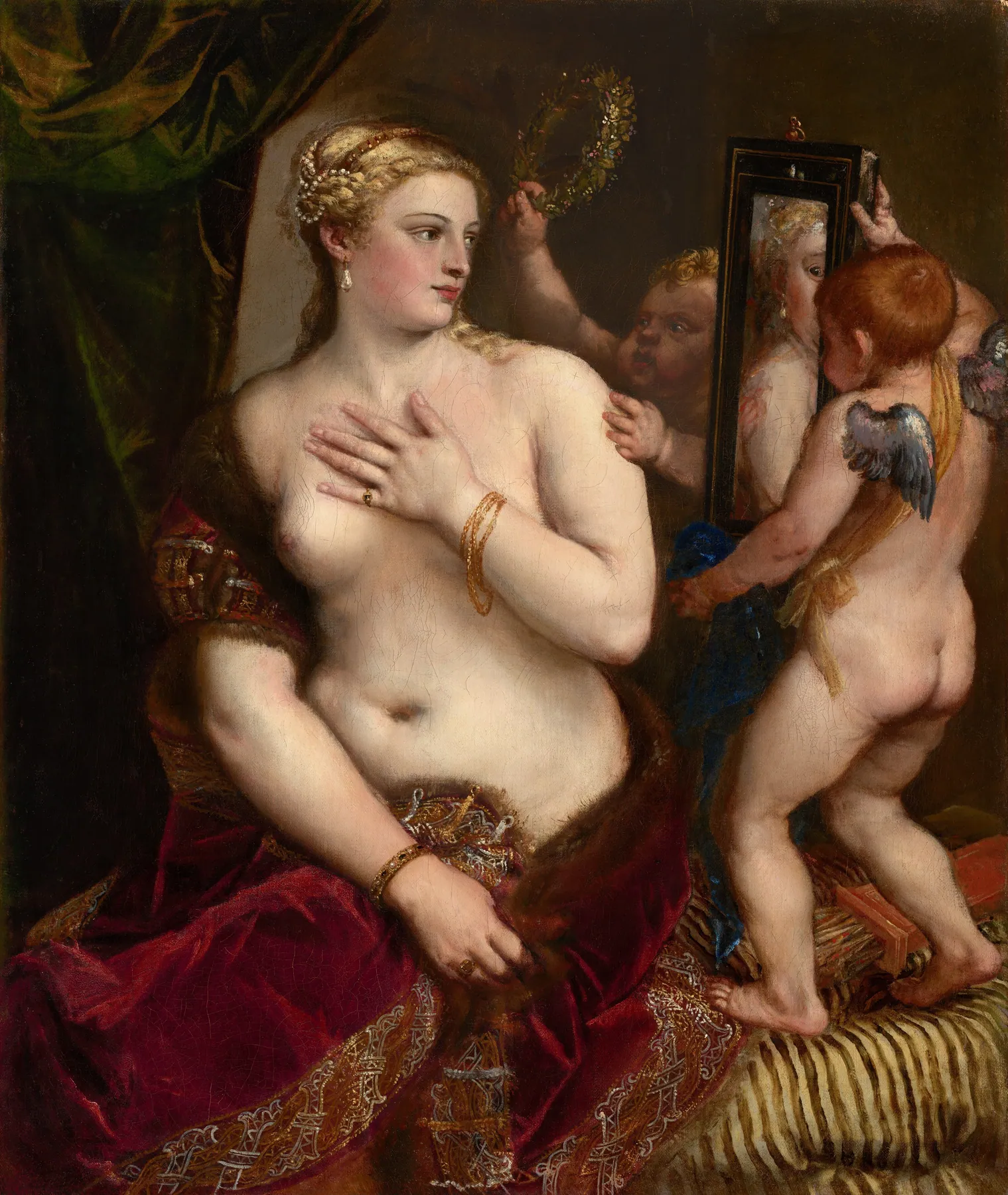 Venus con espejo, de Tiziano Vecellio