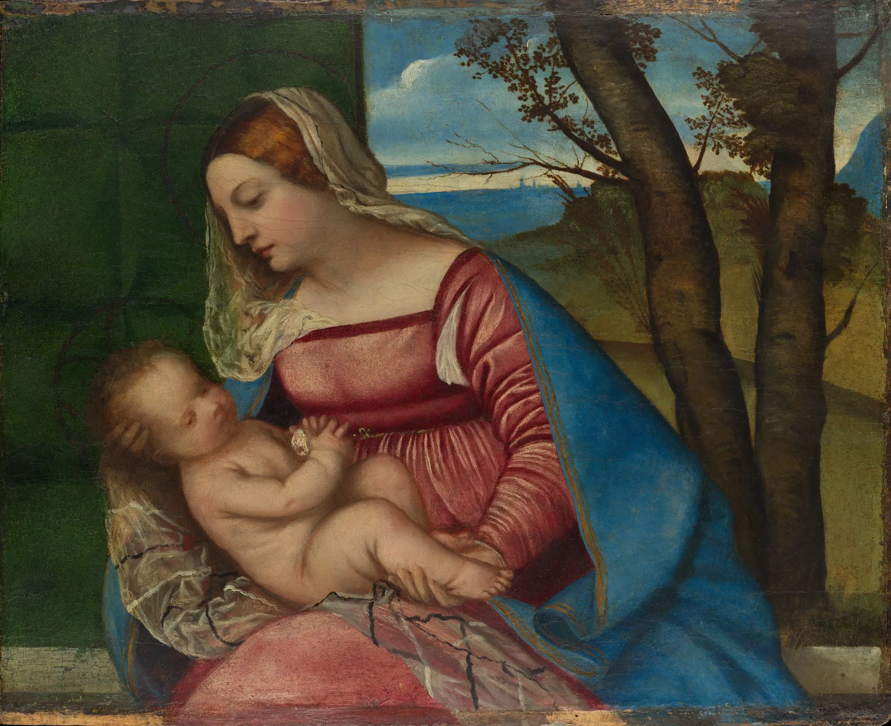 Virgen con el Niño, de Tiziano Vecellio