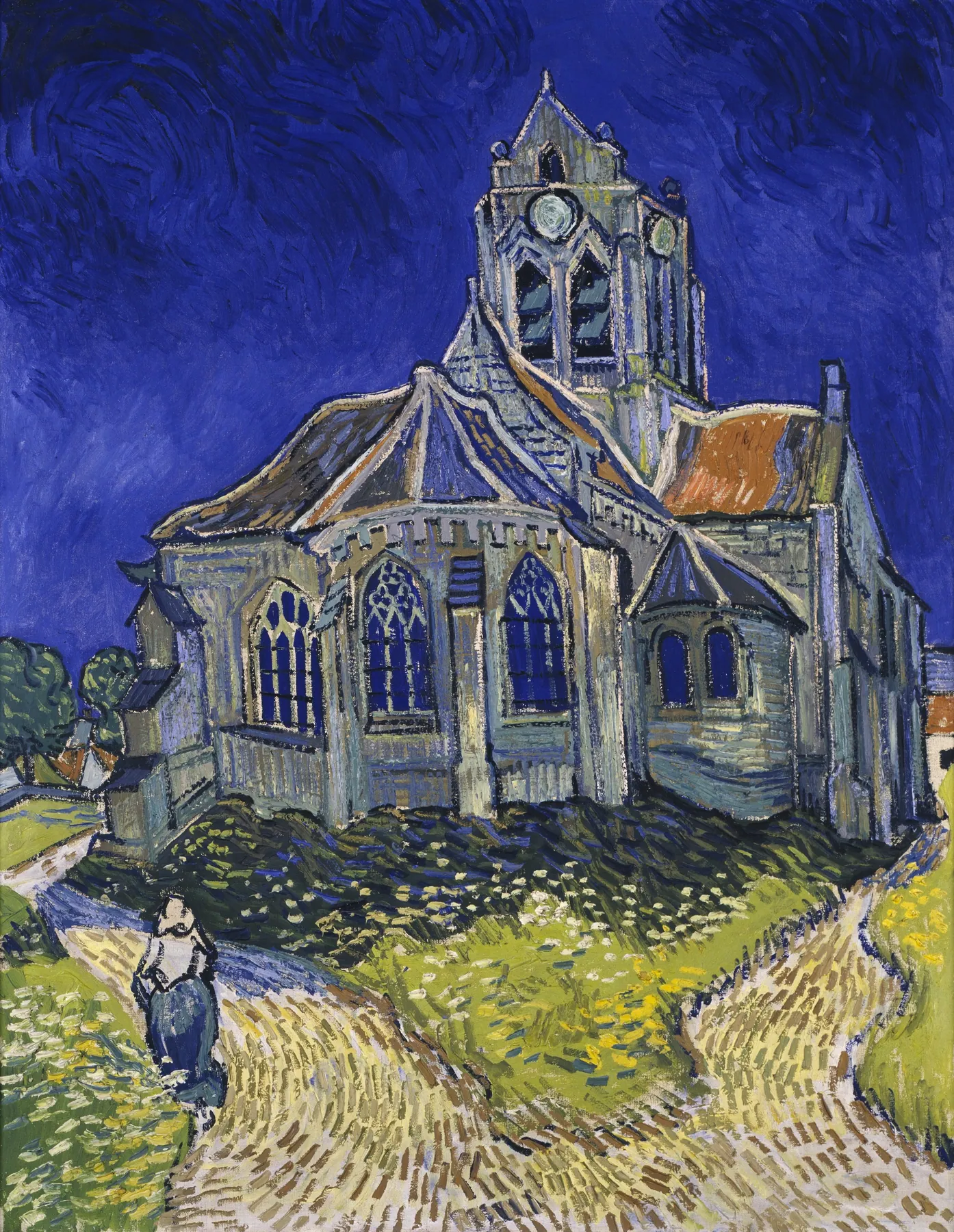 La iglesia de Auvers-sur-Oise, de Vincent van Gogh