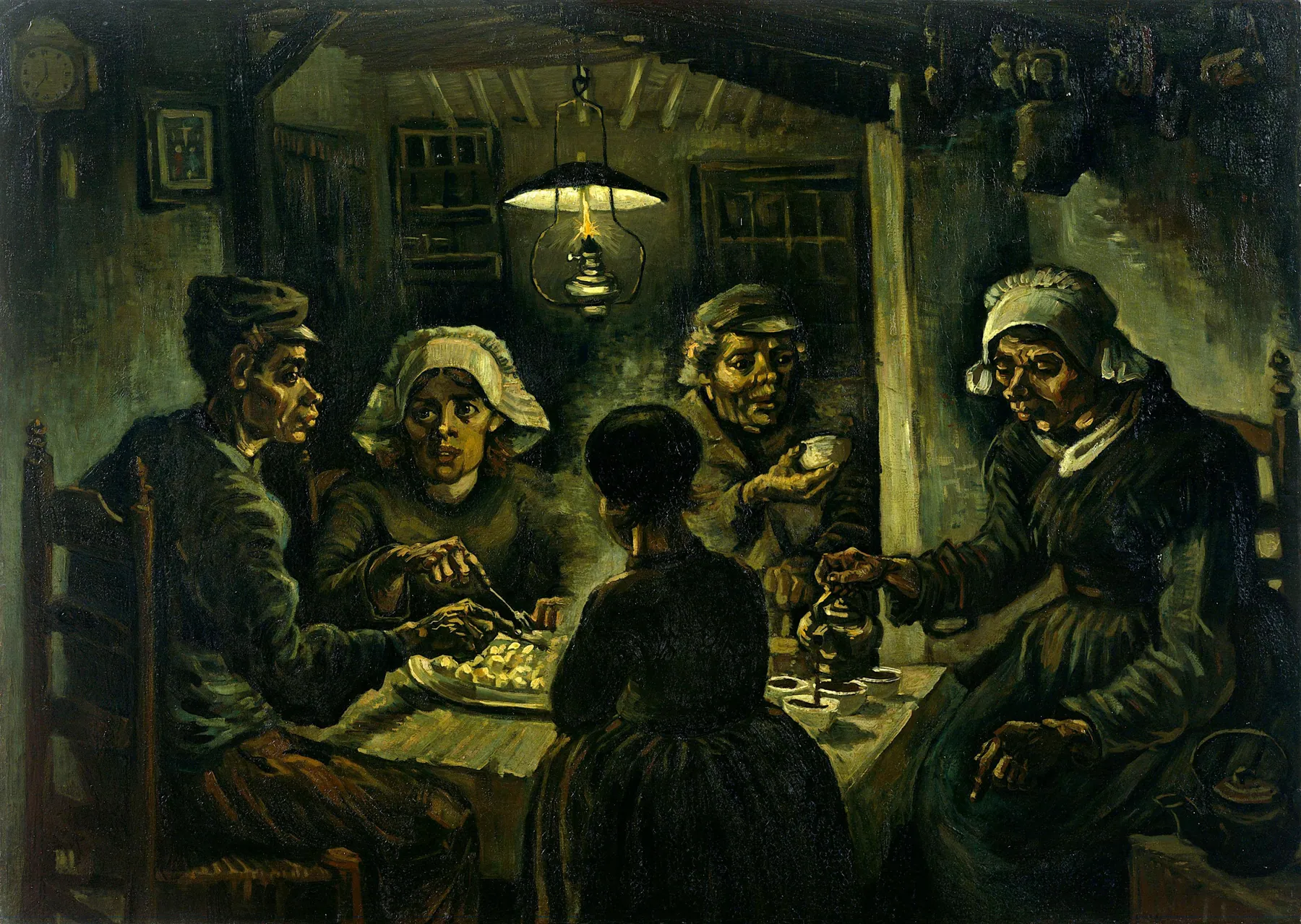 Los comedores de patatas, de Vincent van Gogh