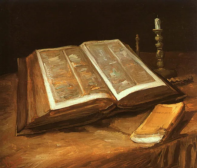 Naturaleza muerta con biblia, de Vincent van Gogh