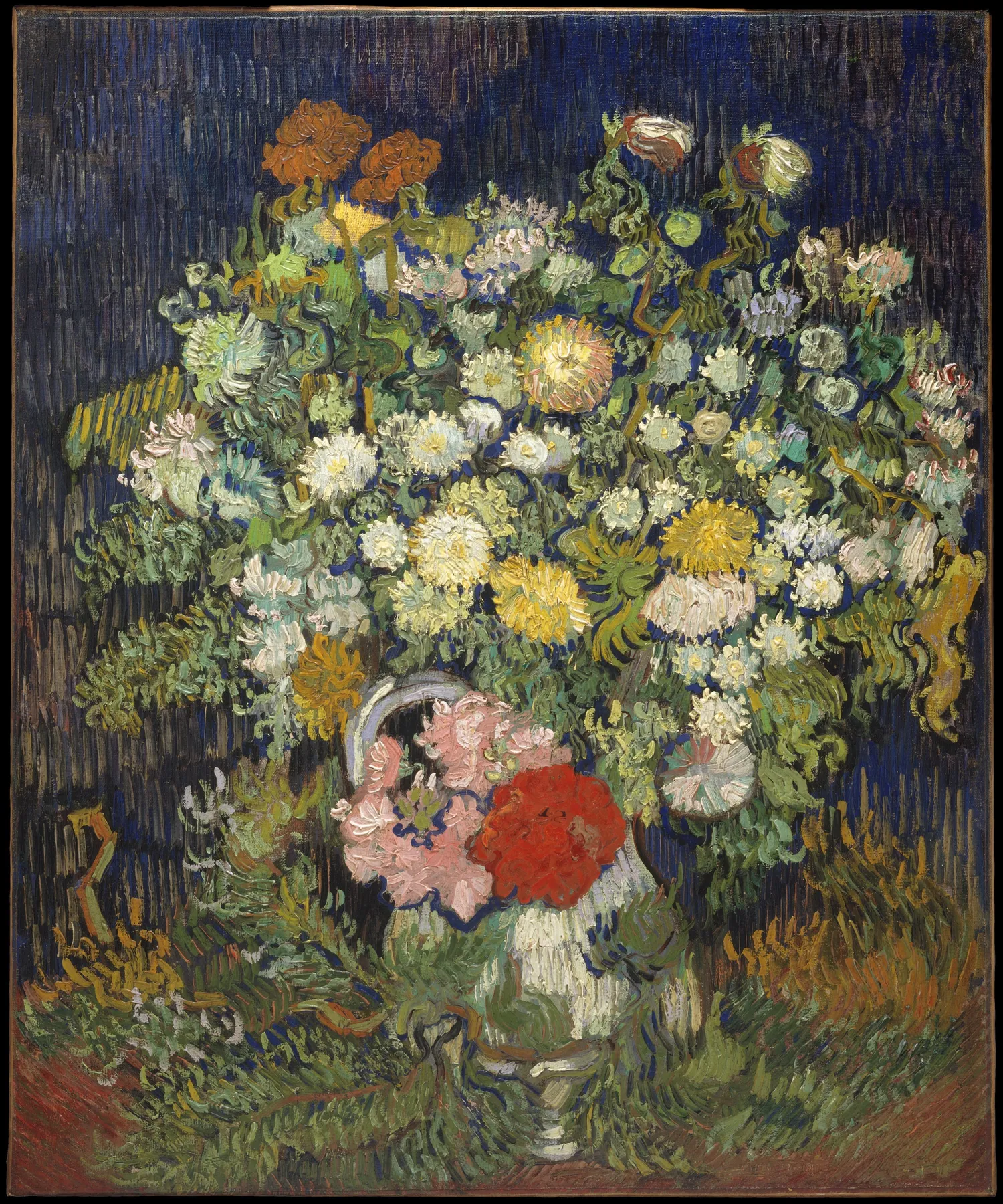 Ramo de flores en un jarrón, de Vincent van Gogh