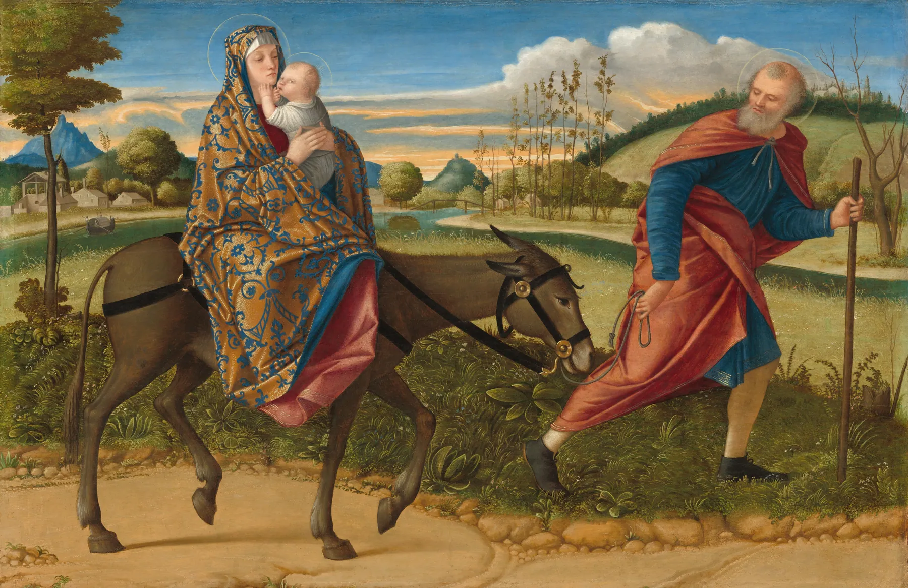 La huida a Egipto, de Vittore Carpaccio