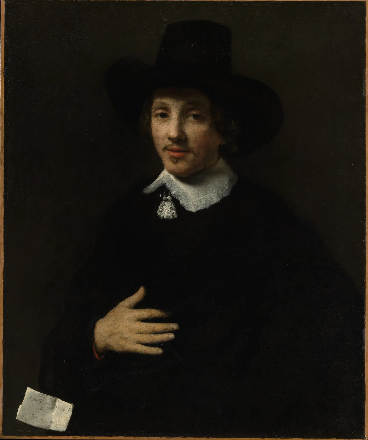 Retrato de un hombre (¿autorretrato), de Willem Drost