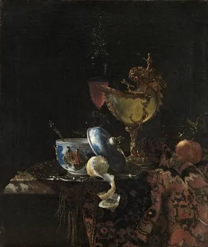 Bodegón con copa de Nautilus, de Willem Kalf