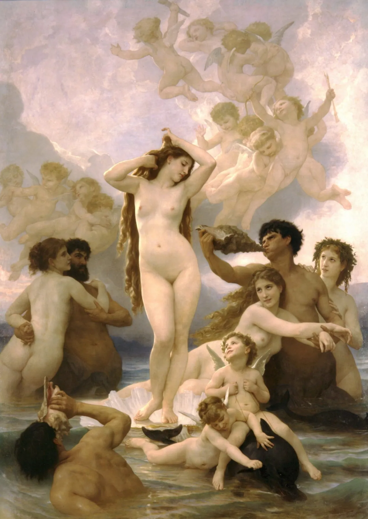 El nacimiento de Venus, de William-Adolphe Bouguereau