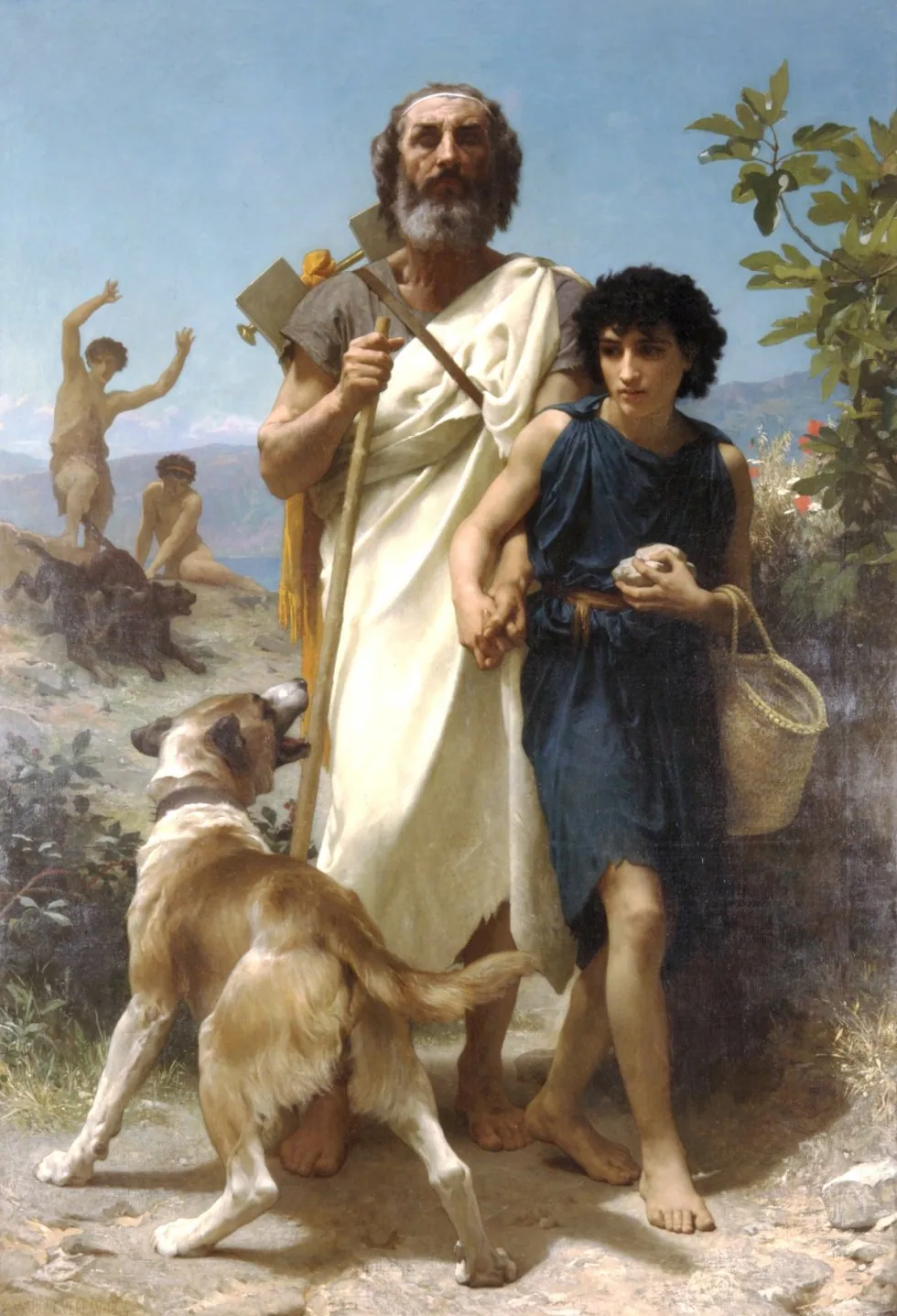 Homero y su guía, de William-Adolphe Bouguereau
