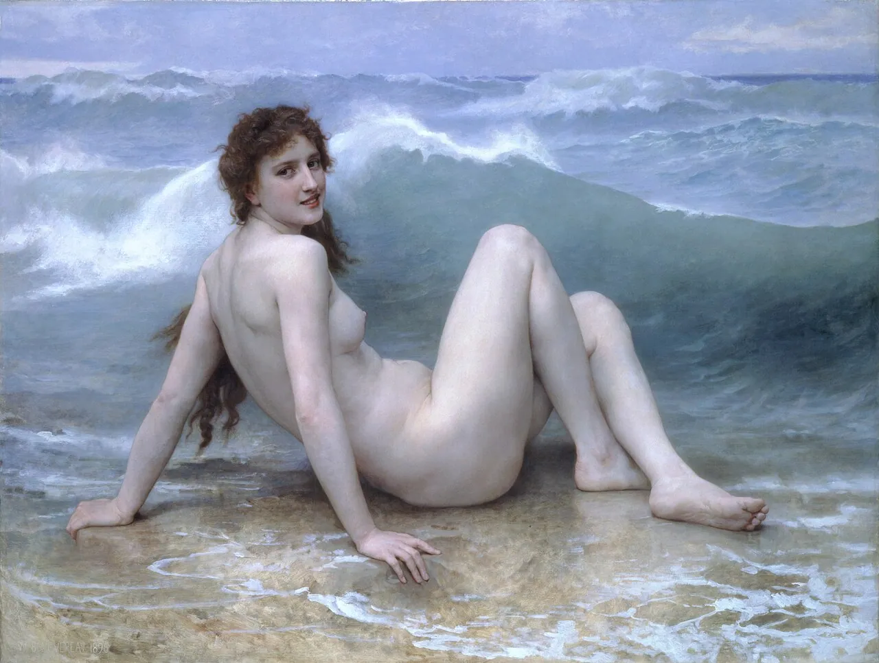 La ola, de William-Adolphe Bouguereau