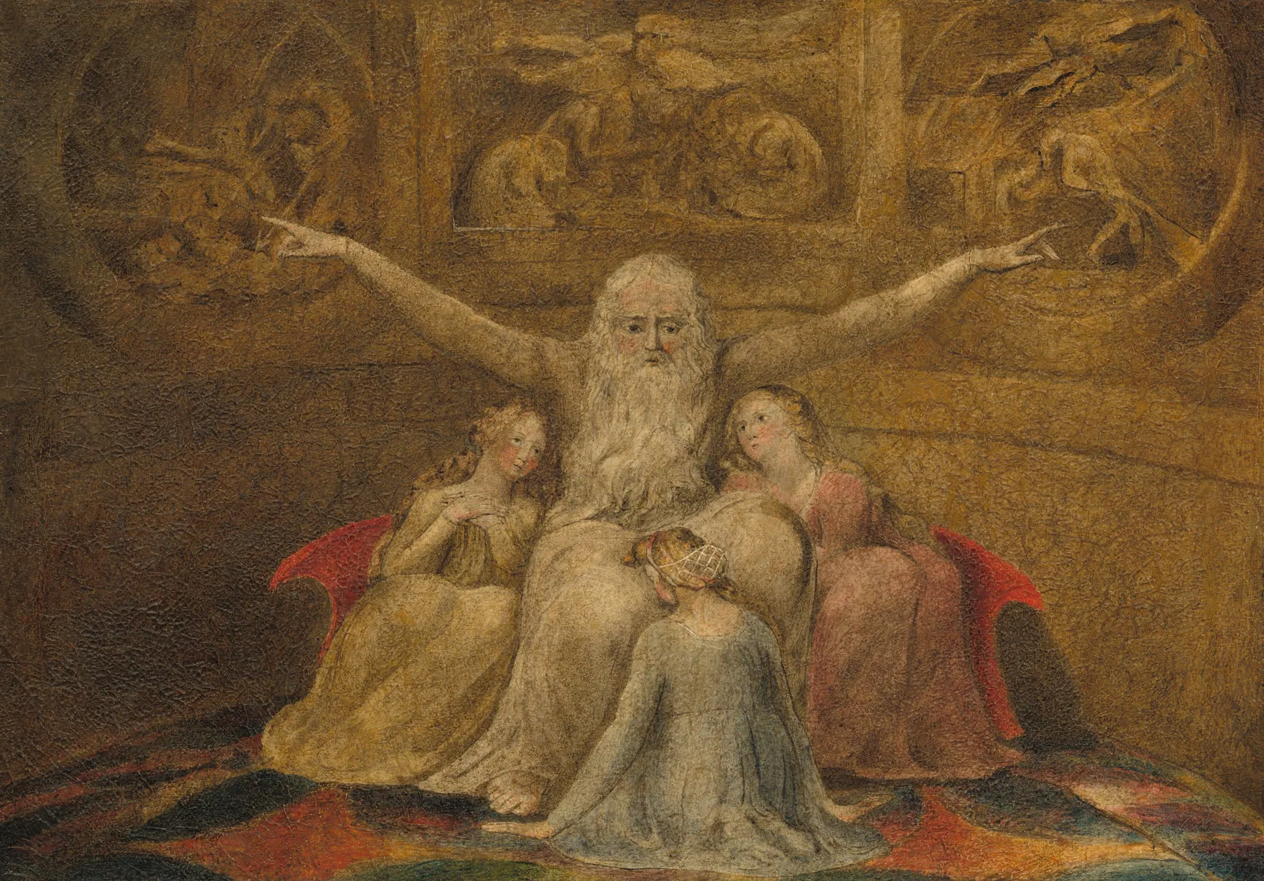 Job y sus hijas, de William Blake