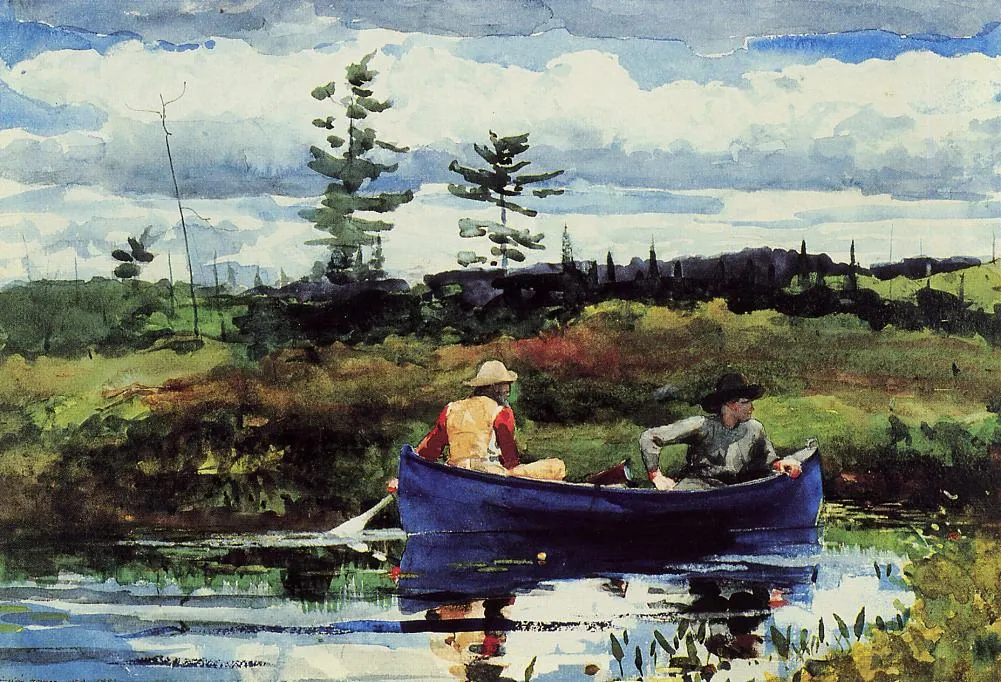 El bote azul, de Winslow Homer