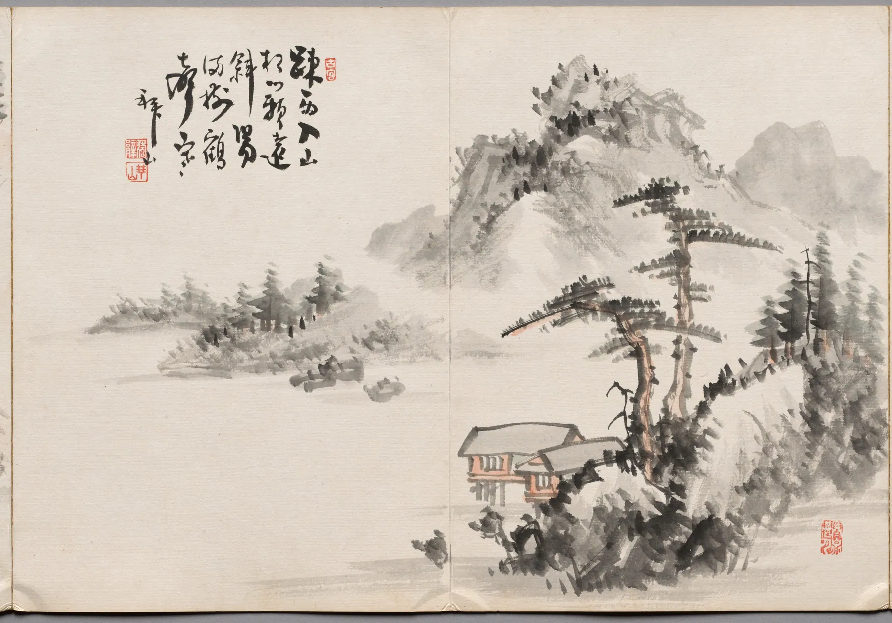 Pintura uno del álbum de pinturas de Haizan, de Yoshitsugu Haizan