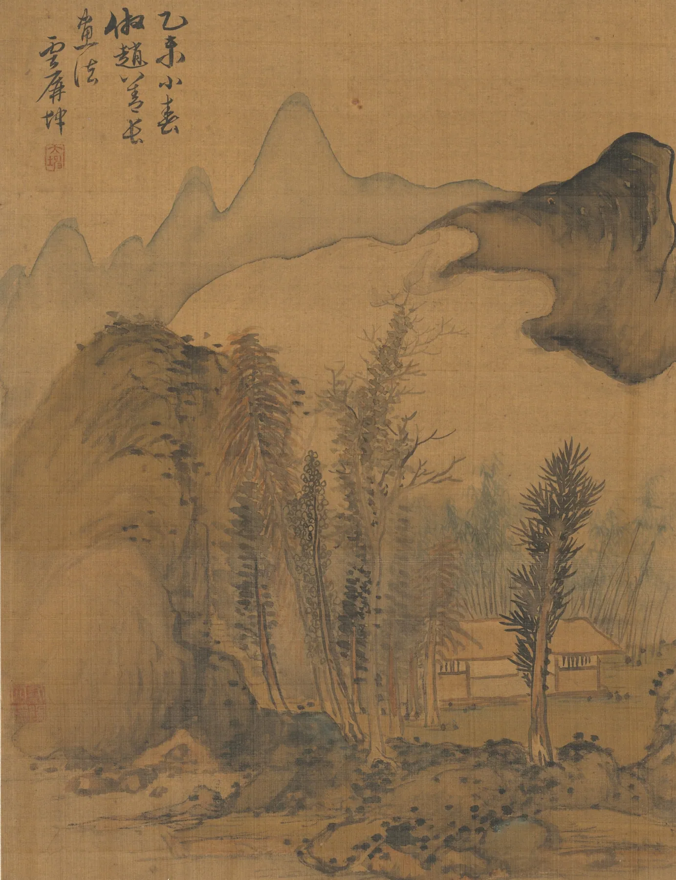 Paisaje al estilo de Zhao Yuan, de Zhai Dakun